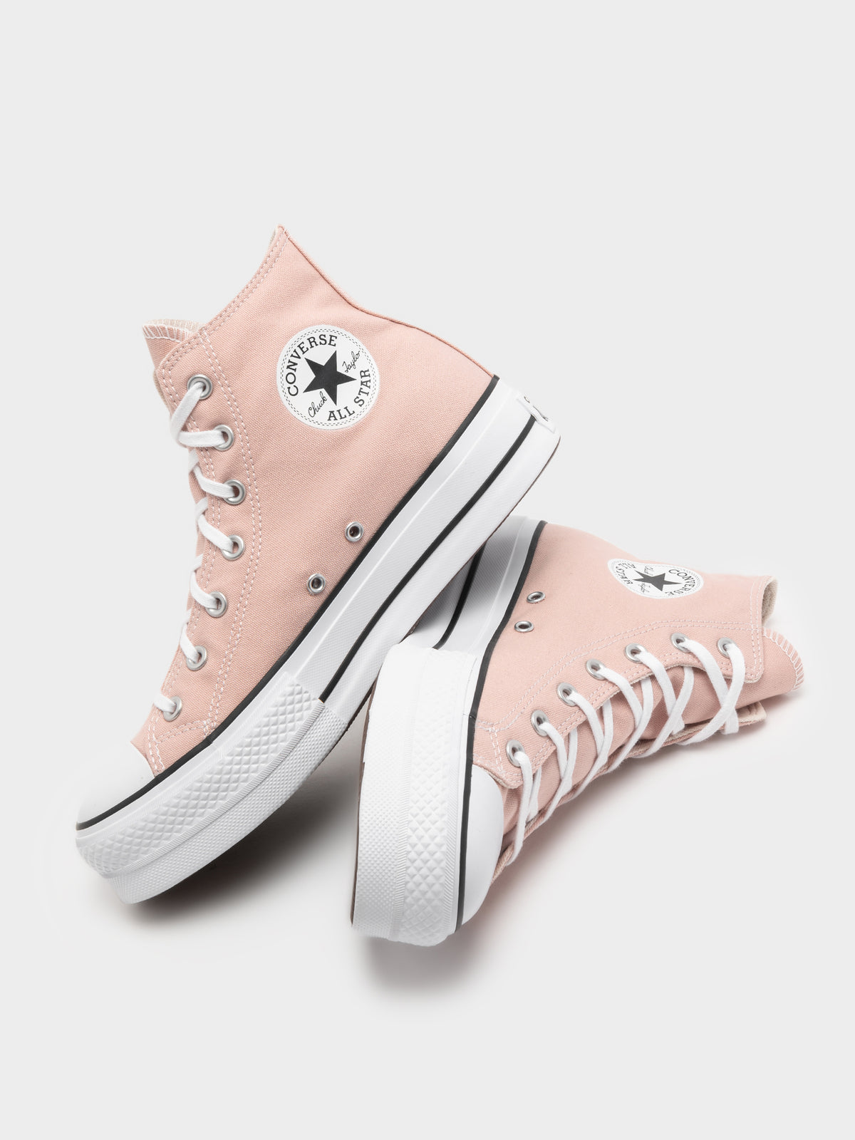 Womens CT All Star High Top in Pink &amp; White