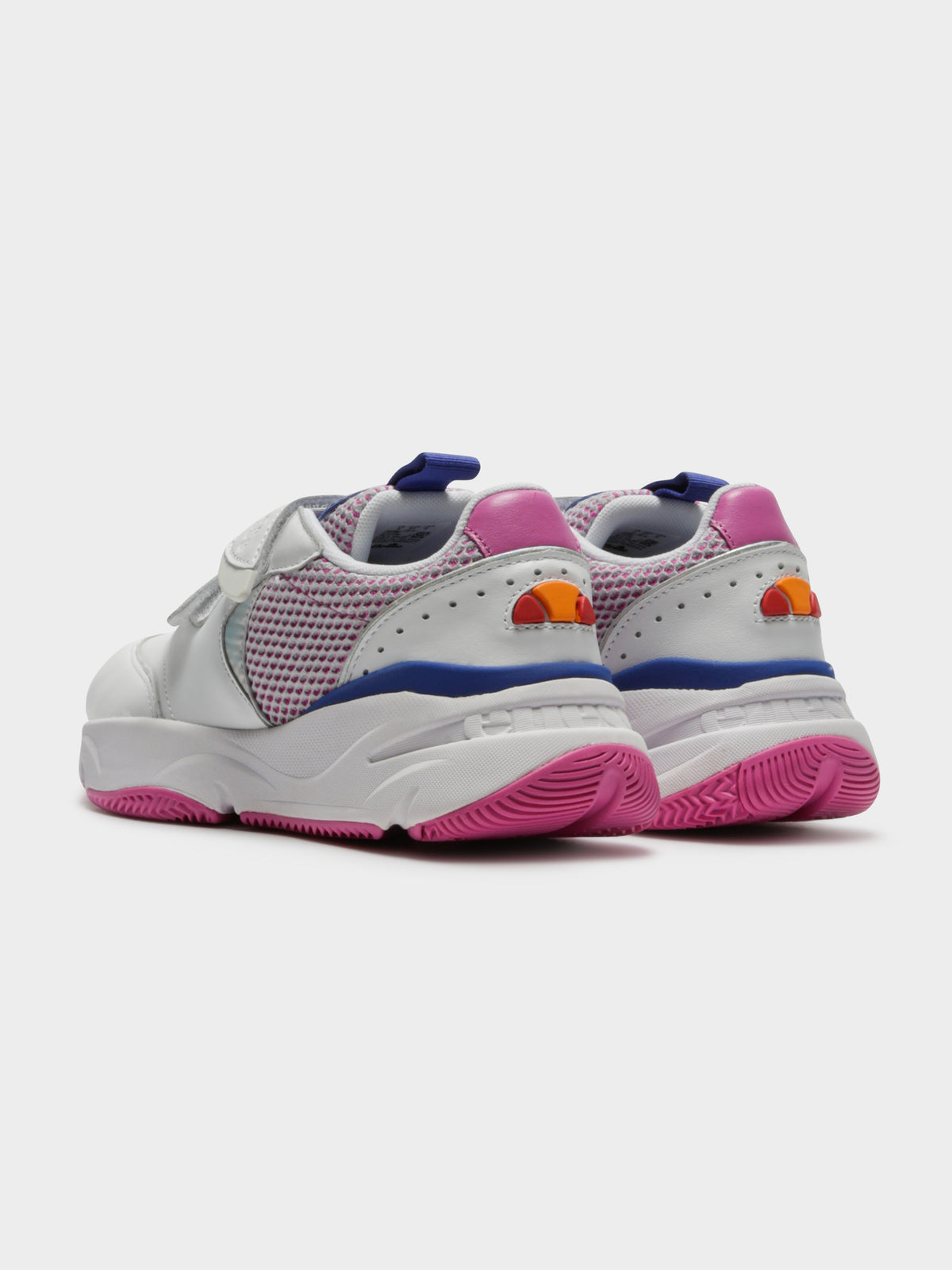 Cesana Velcro Sneakers in White Bold Blue &amp;amp; Super Pink