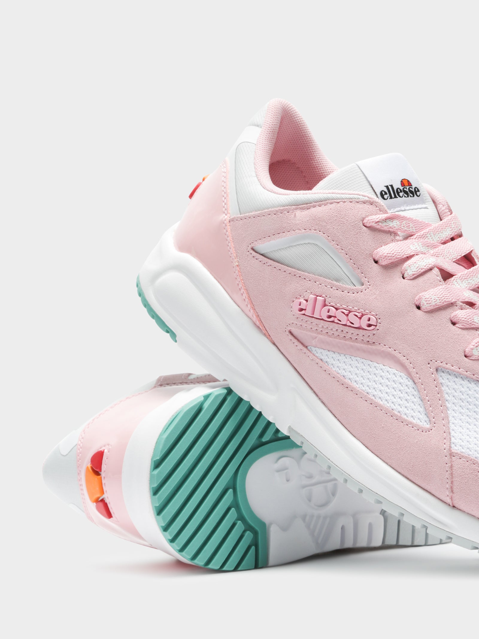 Ellesse Womens Contest Sneakers Pnk/Lt Gry/Pnk Glue Store