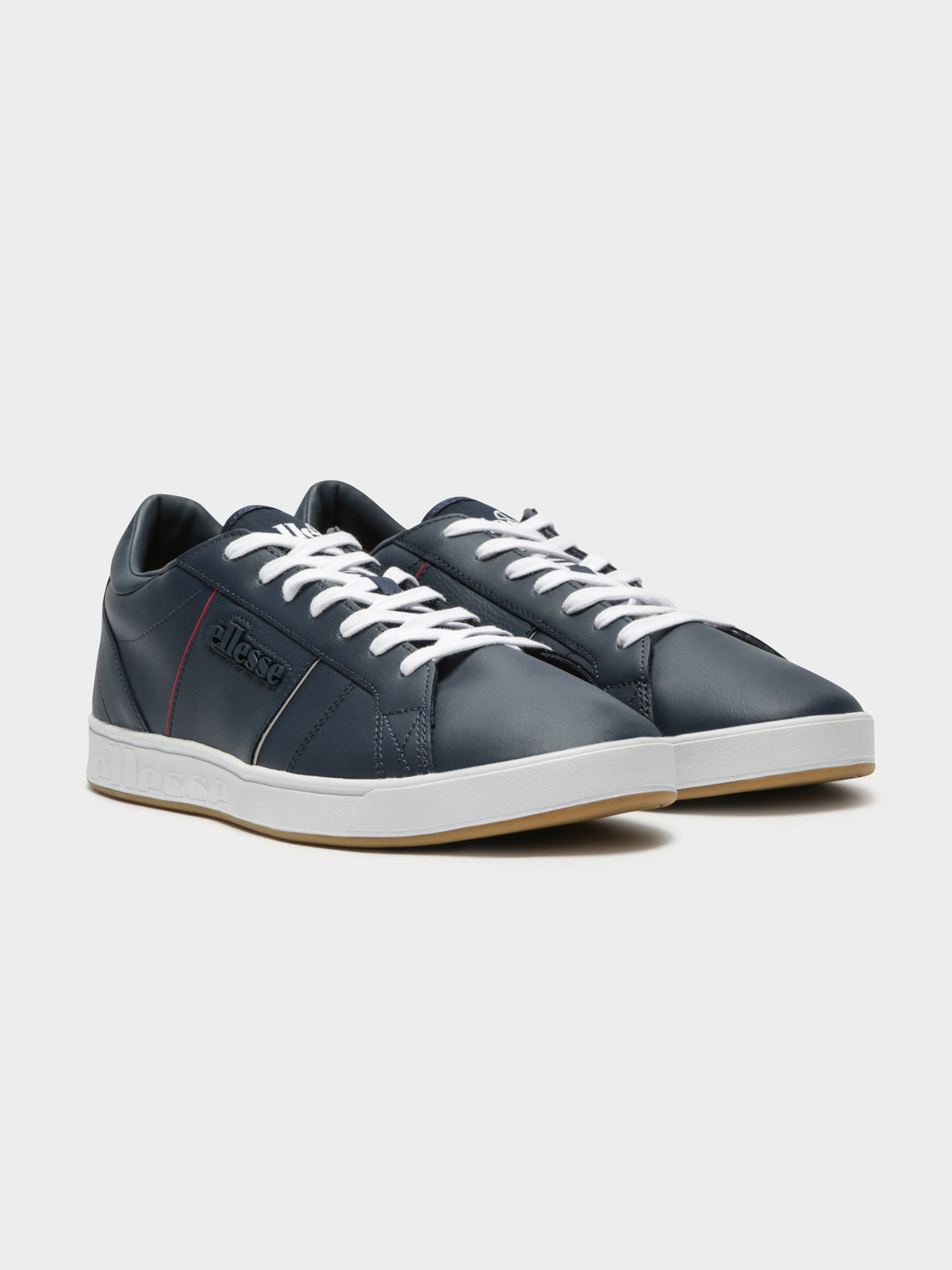 LS-80 Leather Sneakers in Blue White &amp;amp; Red