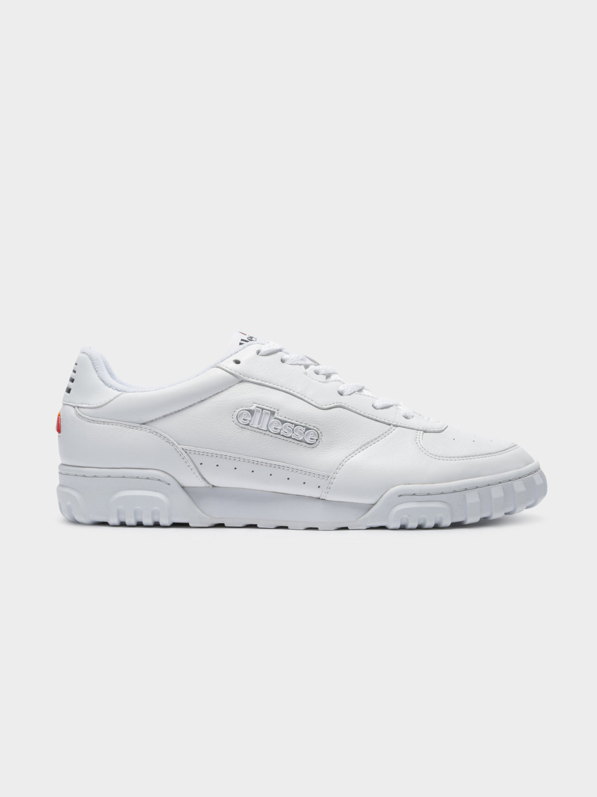 Tanker Lo Leather Sneakers in White