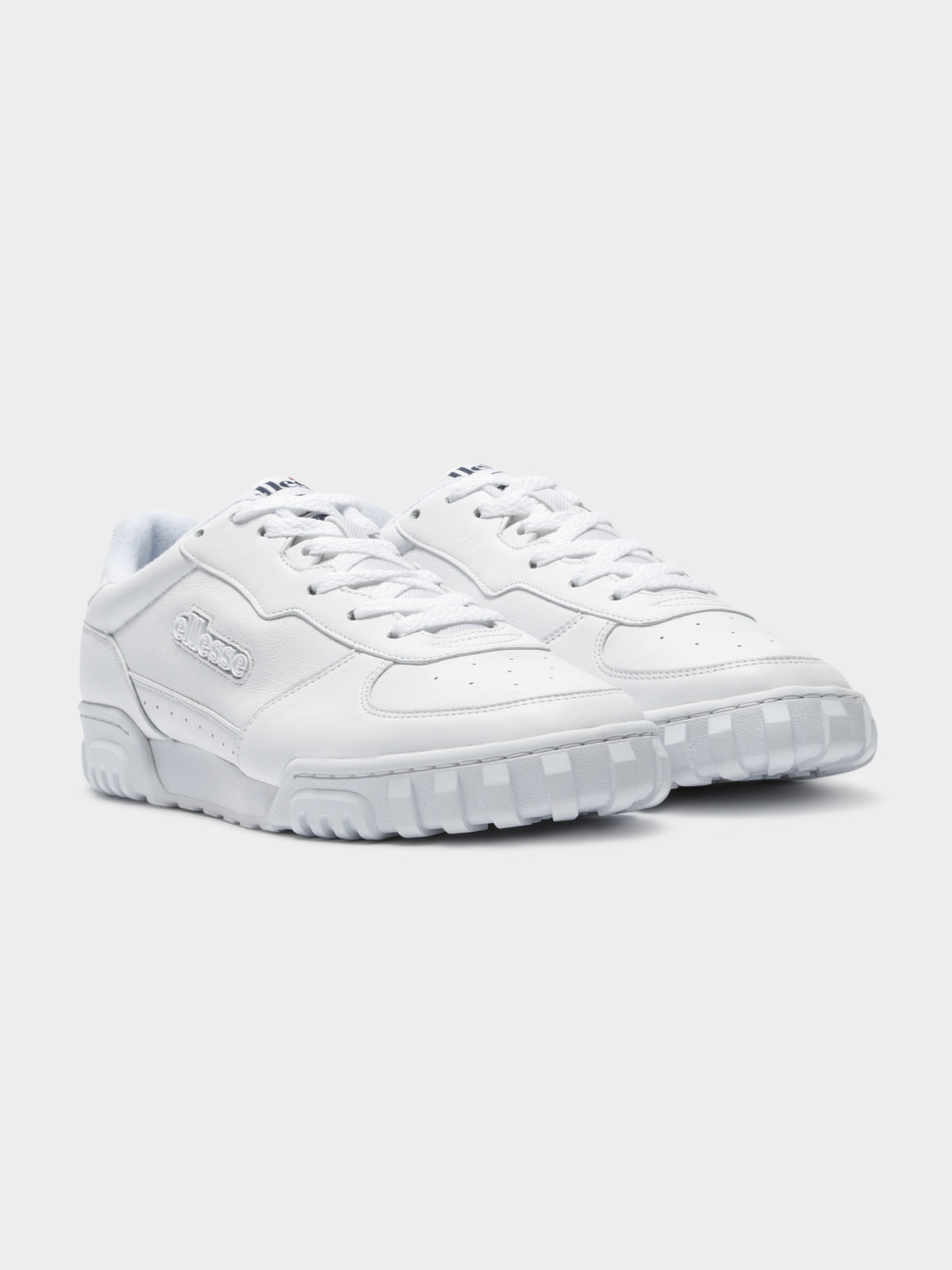Tanker Lo Leather Sneakers in White