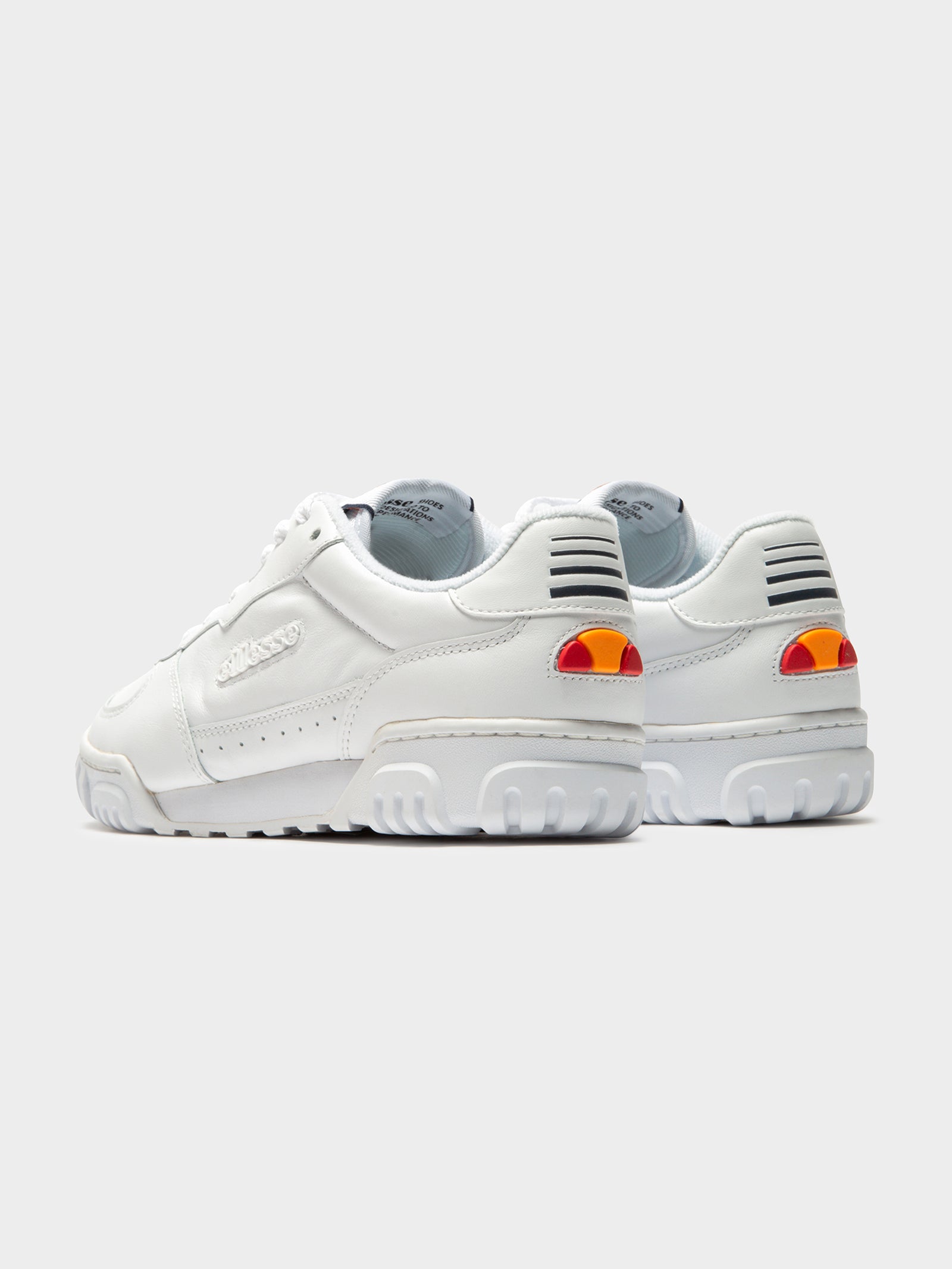 Ellesse Womens Tanker Lo Sneakers Wht/Wht/DB Glue Store