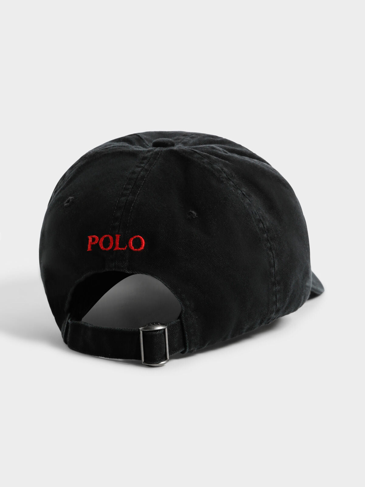 Polo Chino Baseball Cap in Black