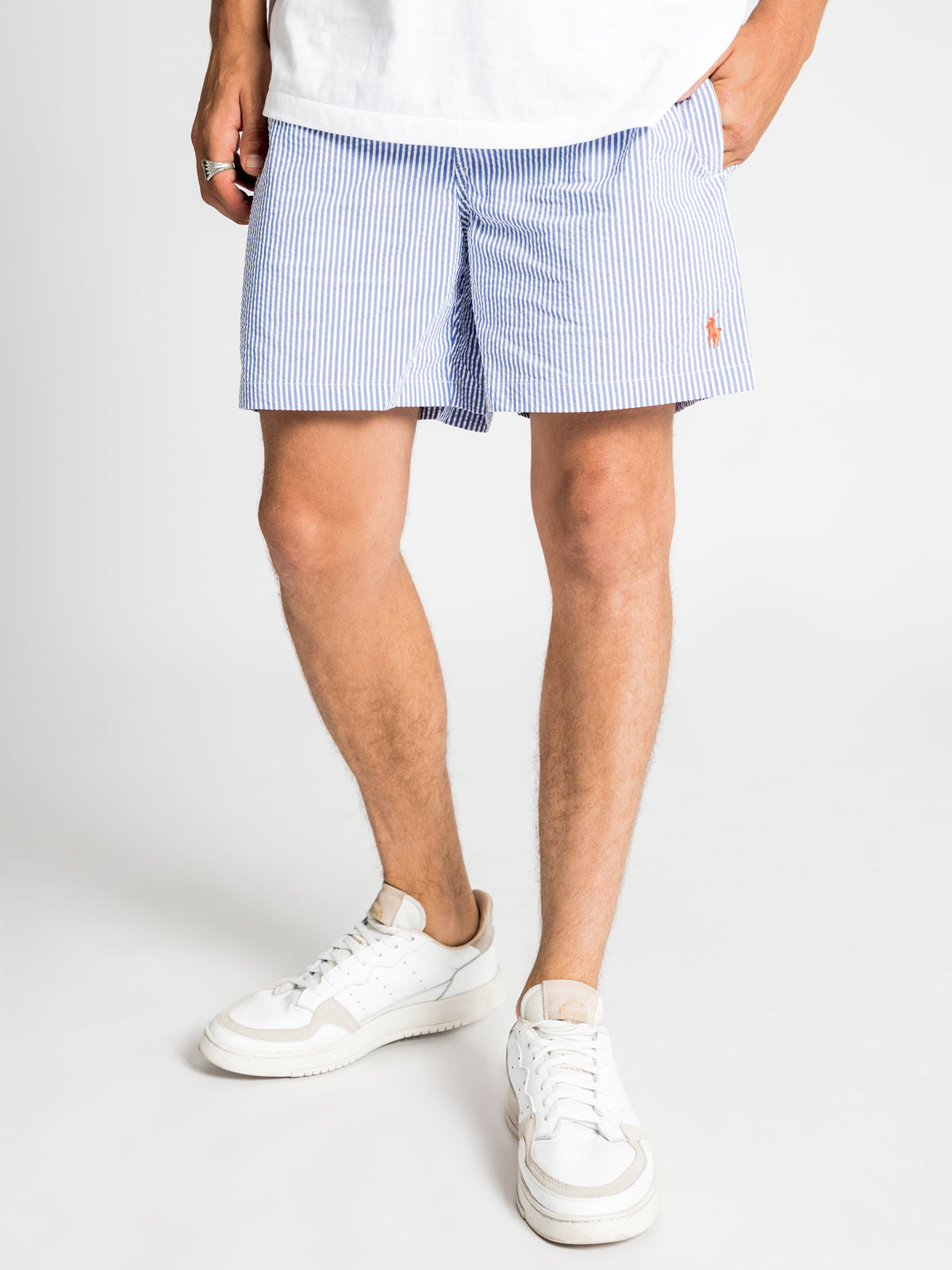 Traveller Shorts in Blue Stripe