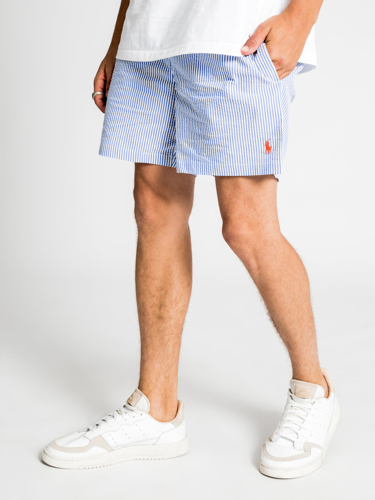 Traveller Shorts in Blue Stripe