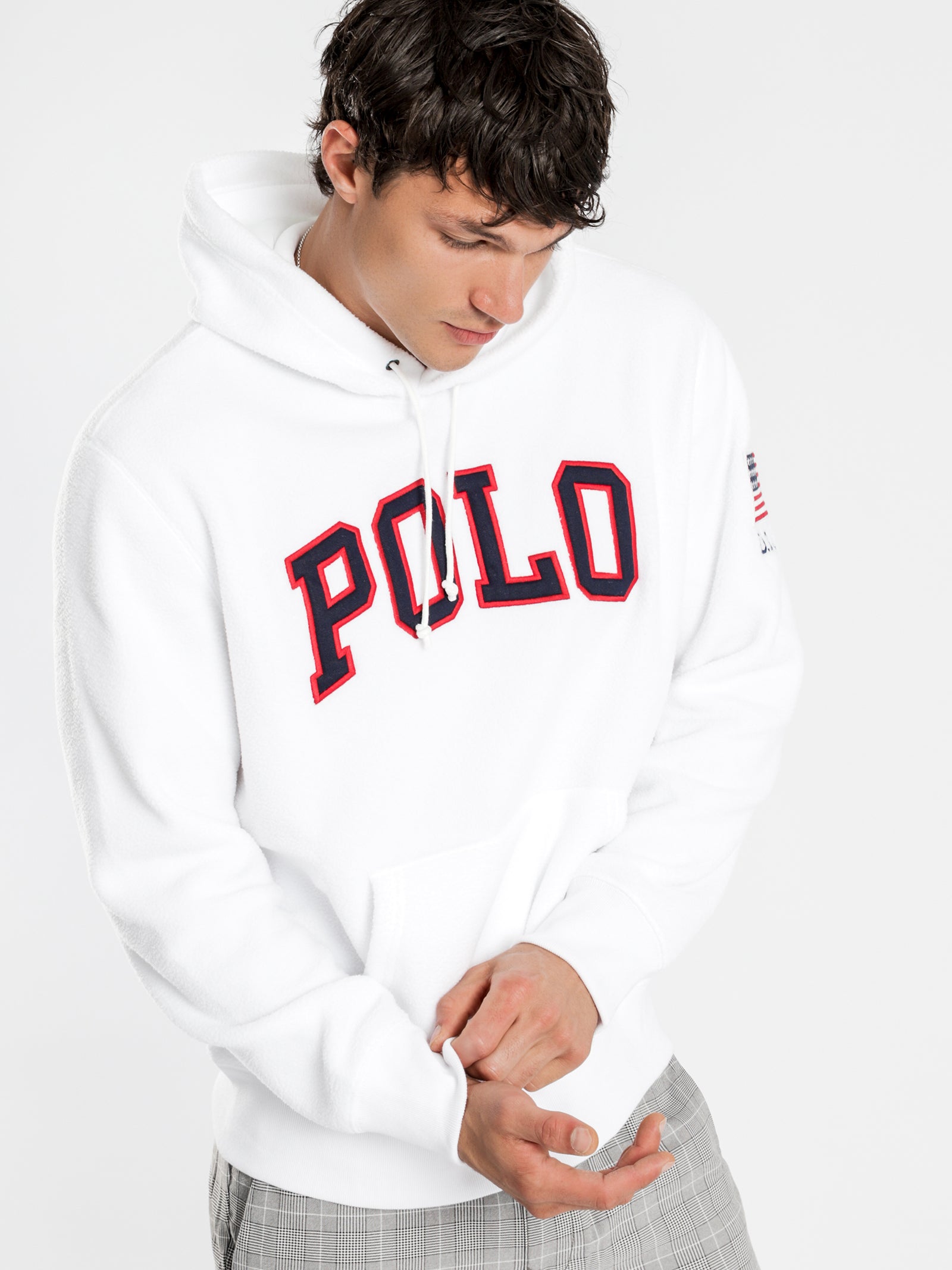 Polo Fleece Popover Hoodie