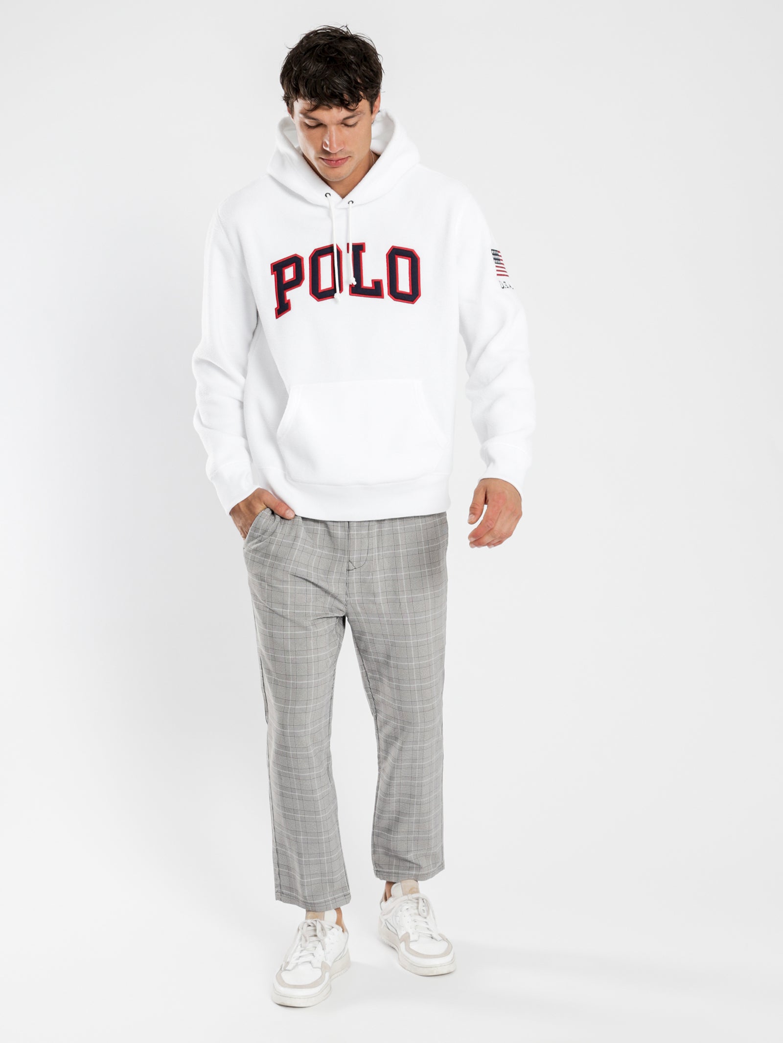 Polo Fleece Popover Hoodie