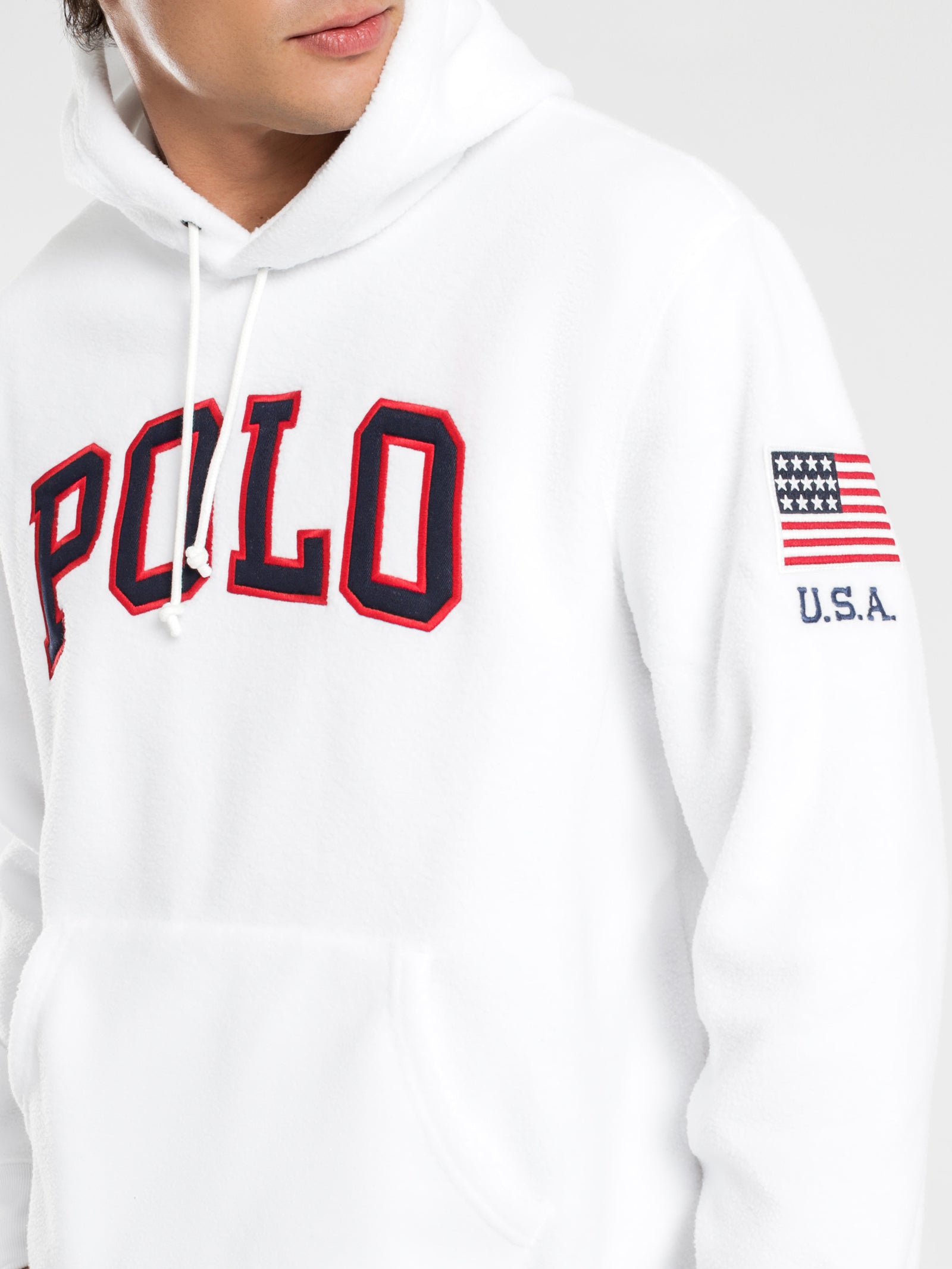 Polo Fleece Popover Hoodie