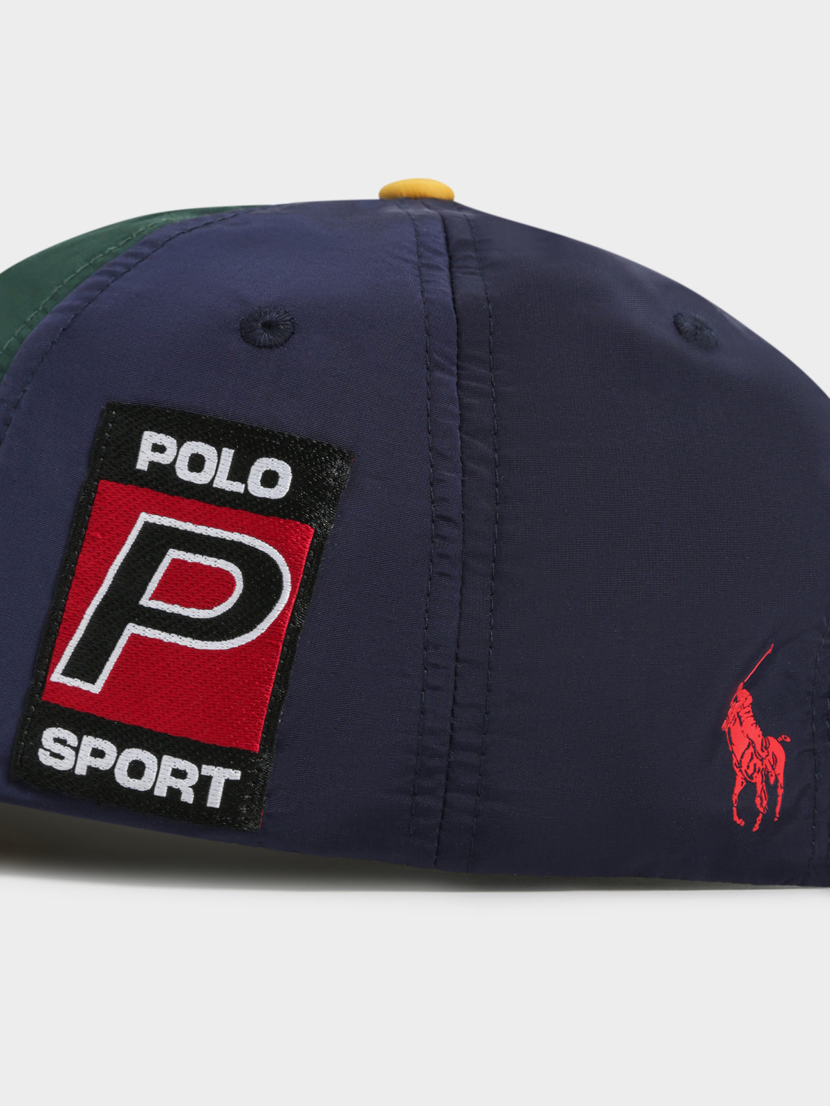 Nylon CLS Sports Cap in College Green &amp; Cruise Navy