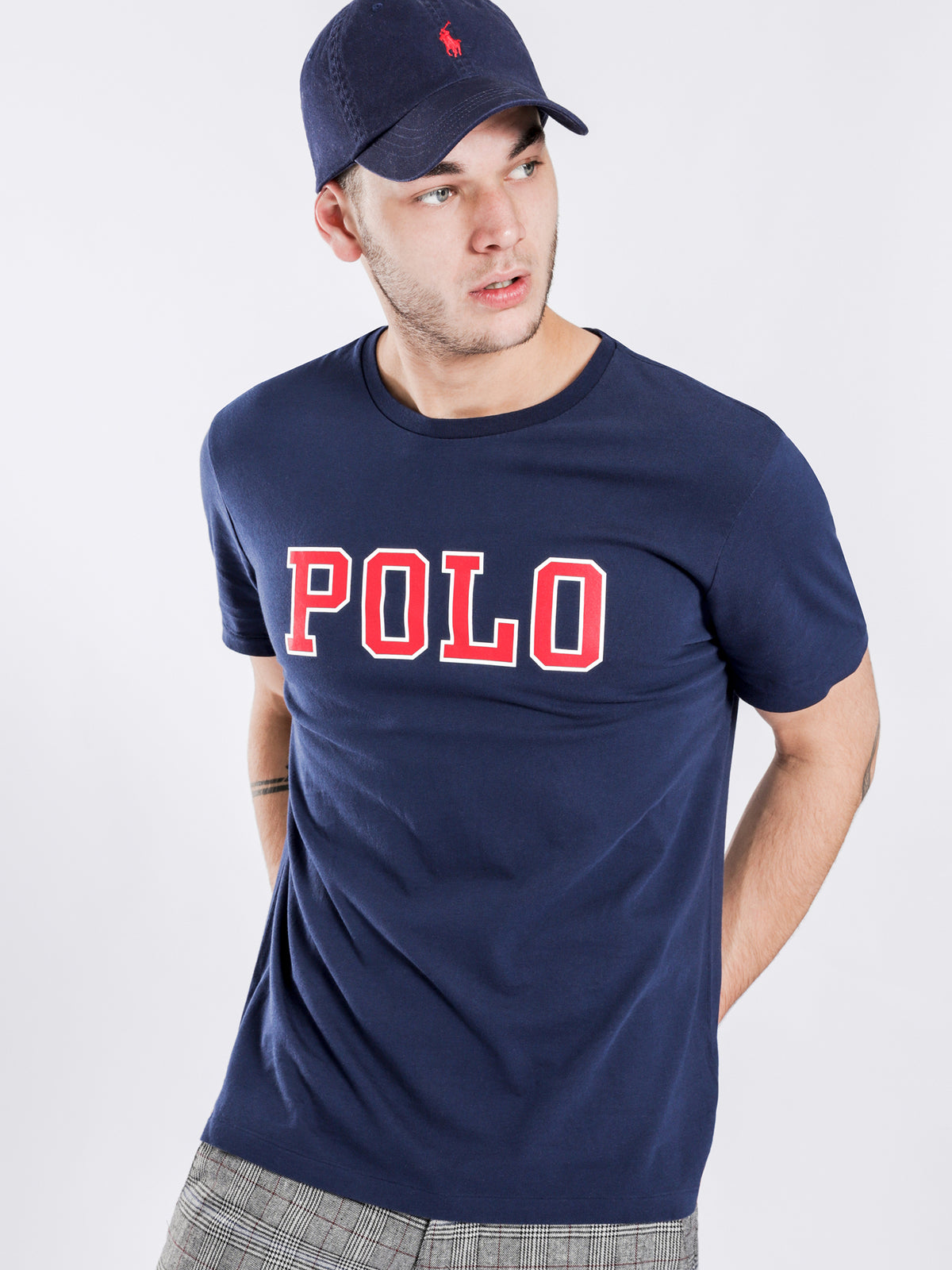 Classic Fit Short Sleeve T-Shirt in Navy