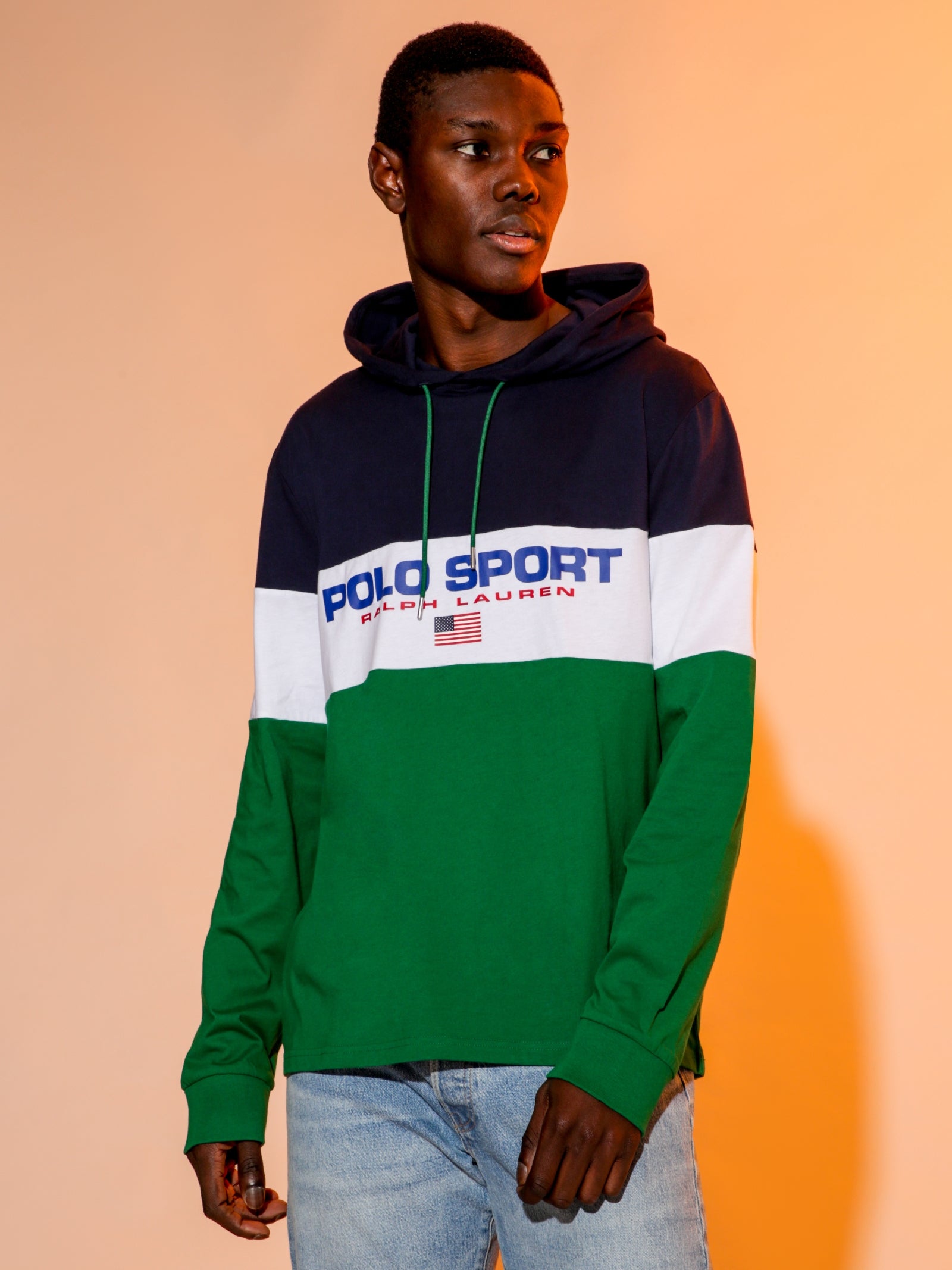 Polo Long Sleeve Hooded T-Shirt