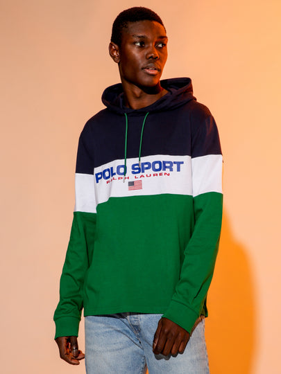 Polo Long Sleeve Hooded T-Shirt