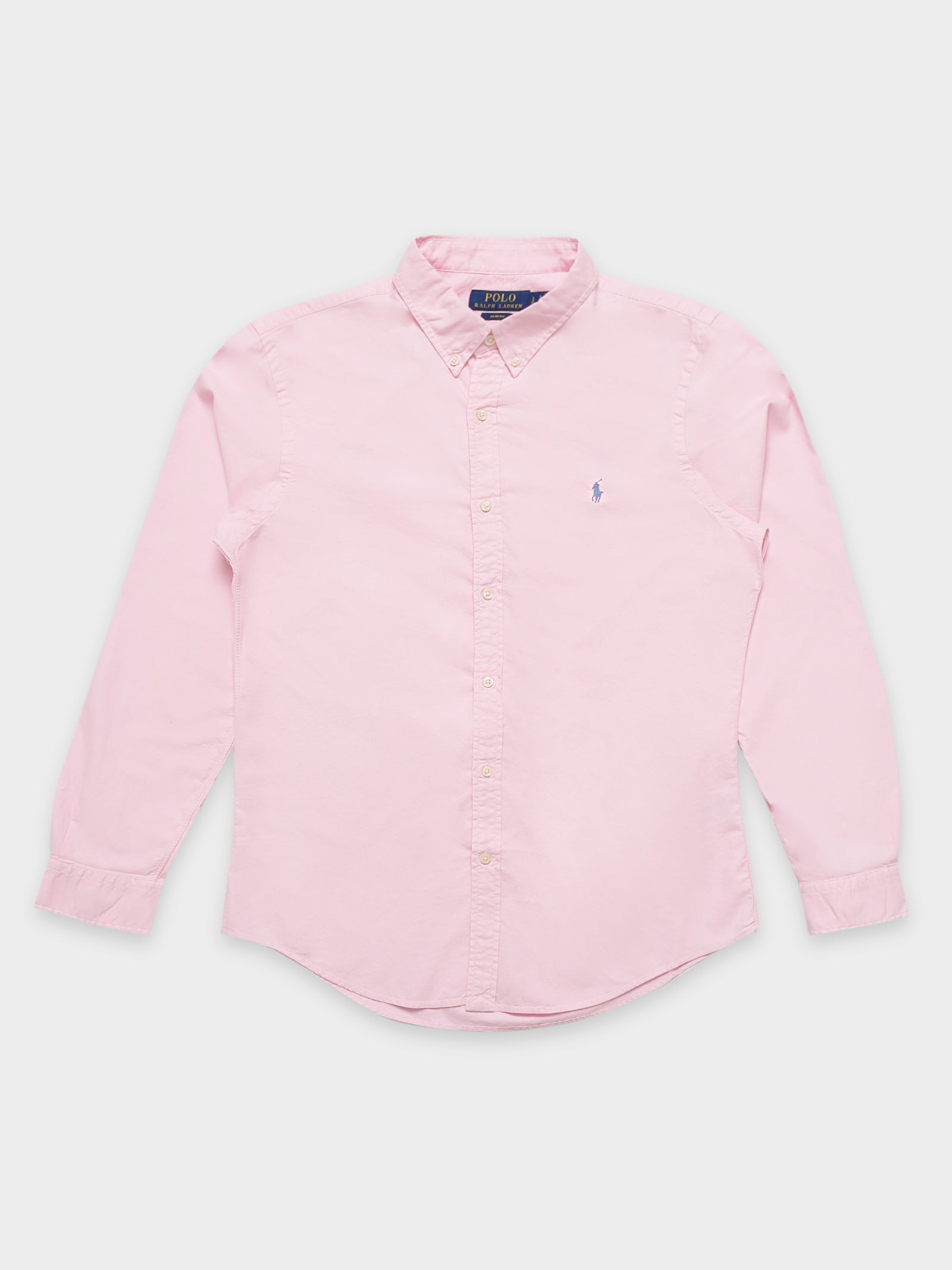 Button-Down Garment Dyed Slim Oxford Shirt