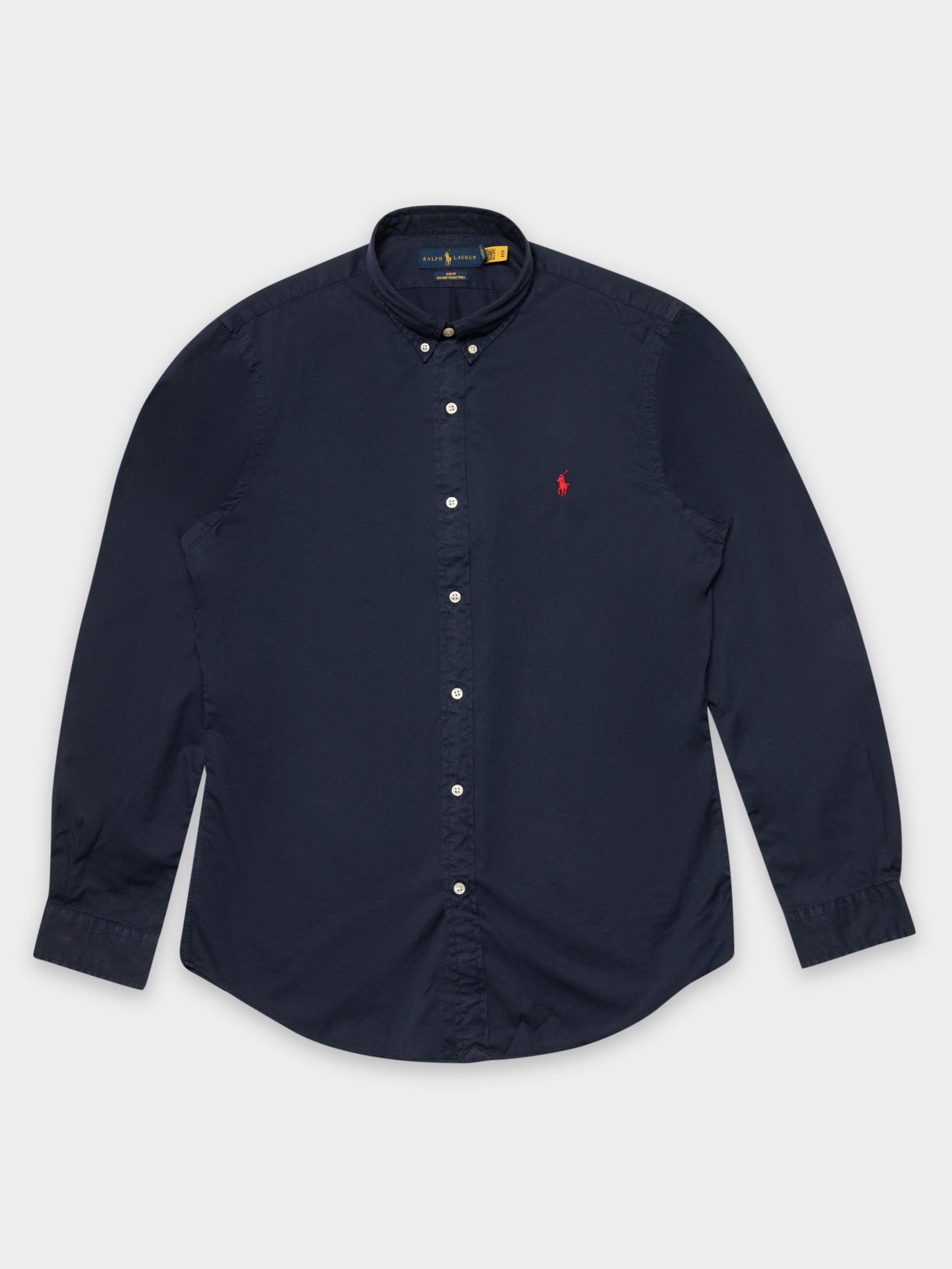 Slim Fit Twill Long Sleeve Shirt