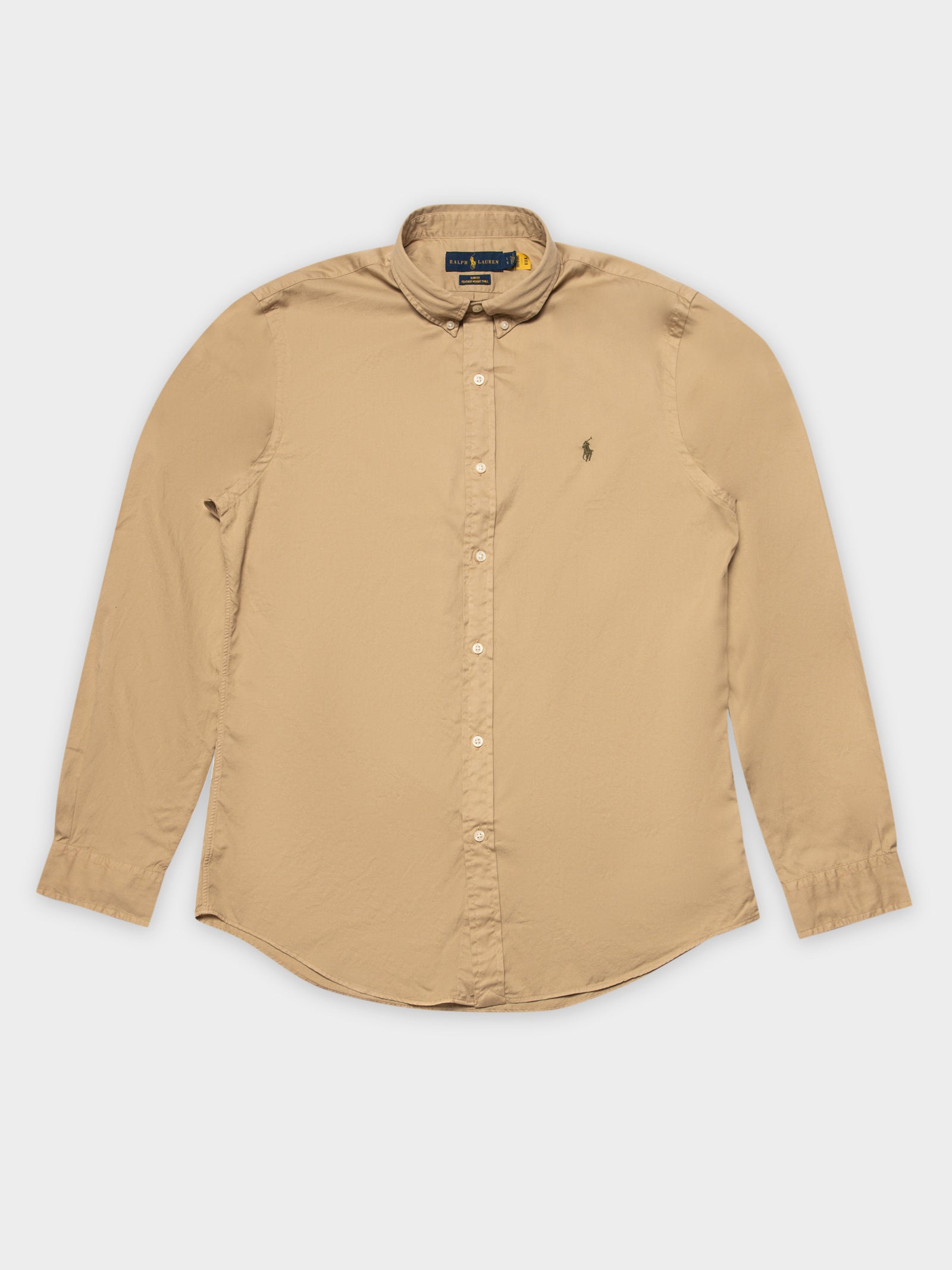 Logo Embroidered Long Sleeve Shirt