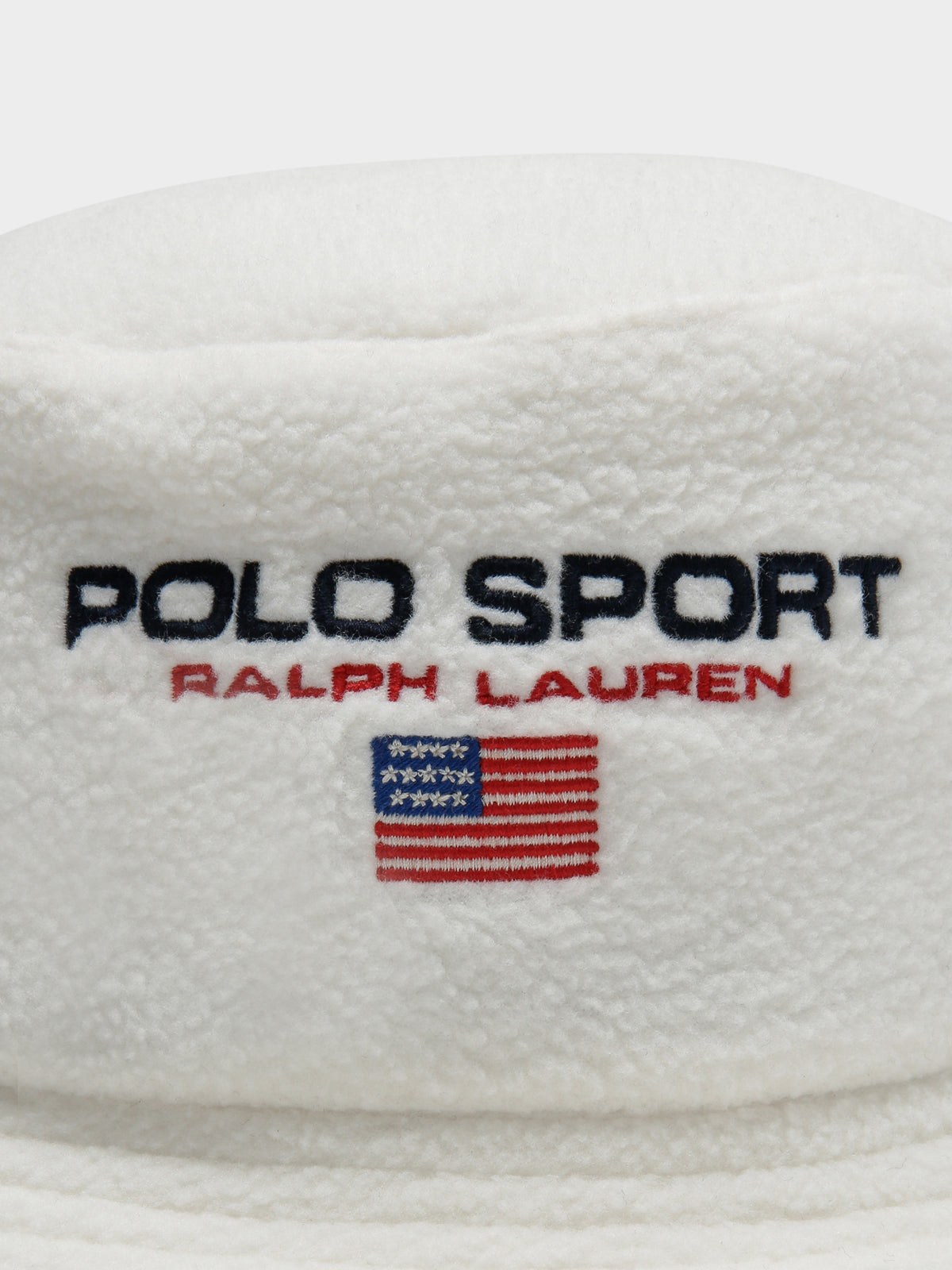 Polo Sport Fleece Bucket Hat in Cream