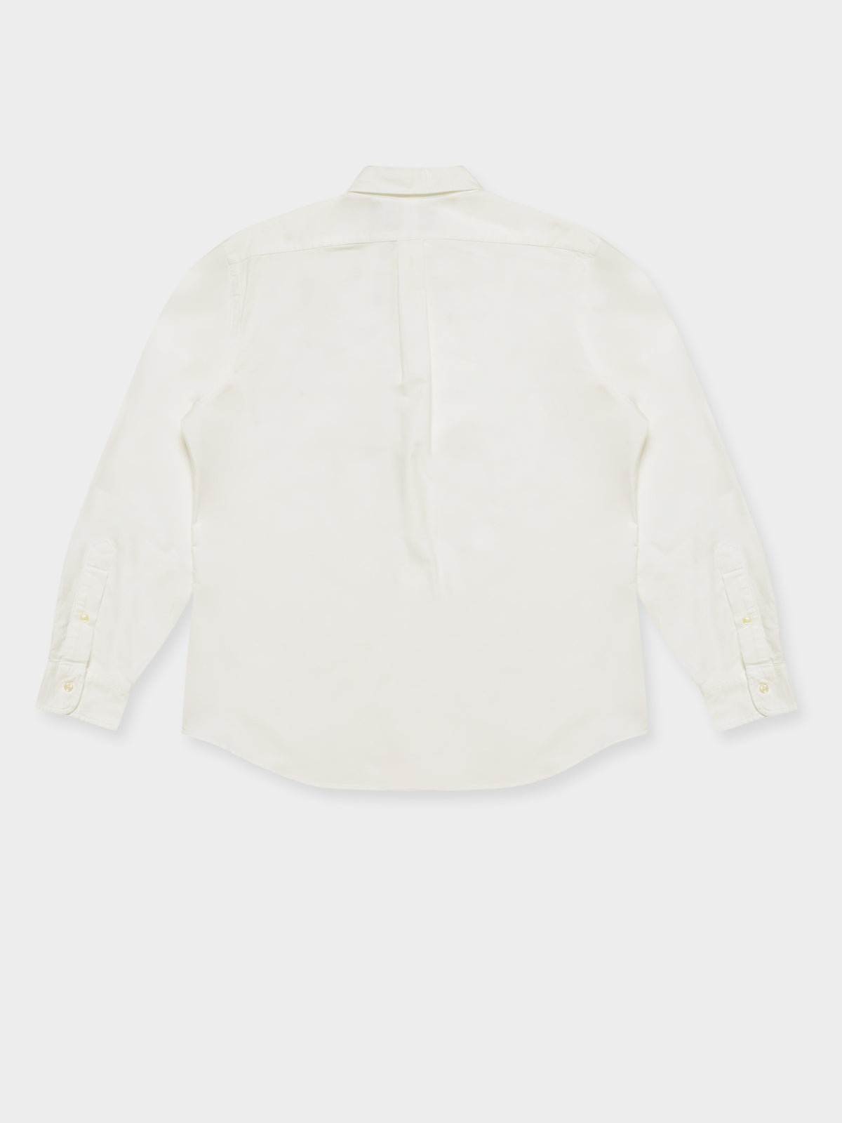 Custom-Fit Polo Bear Oxford Shirt in White