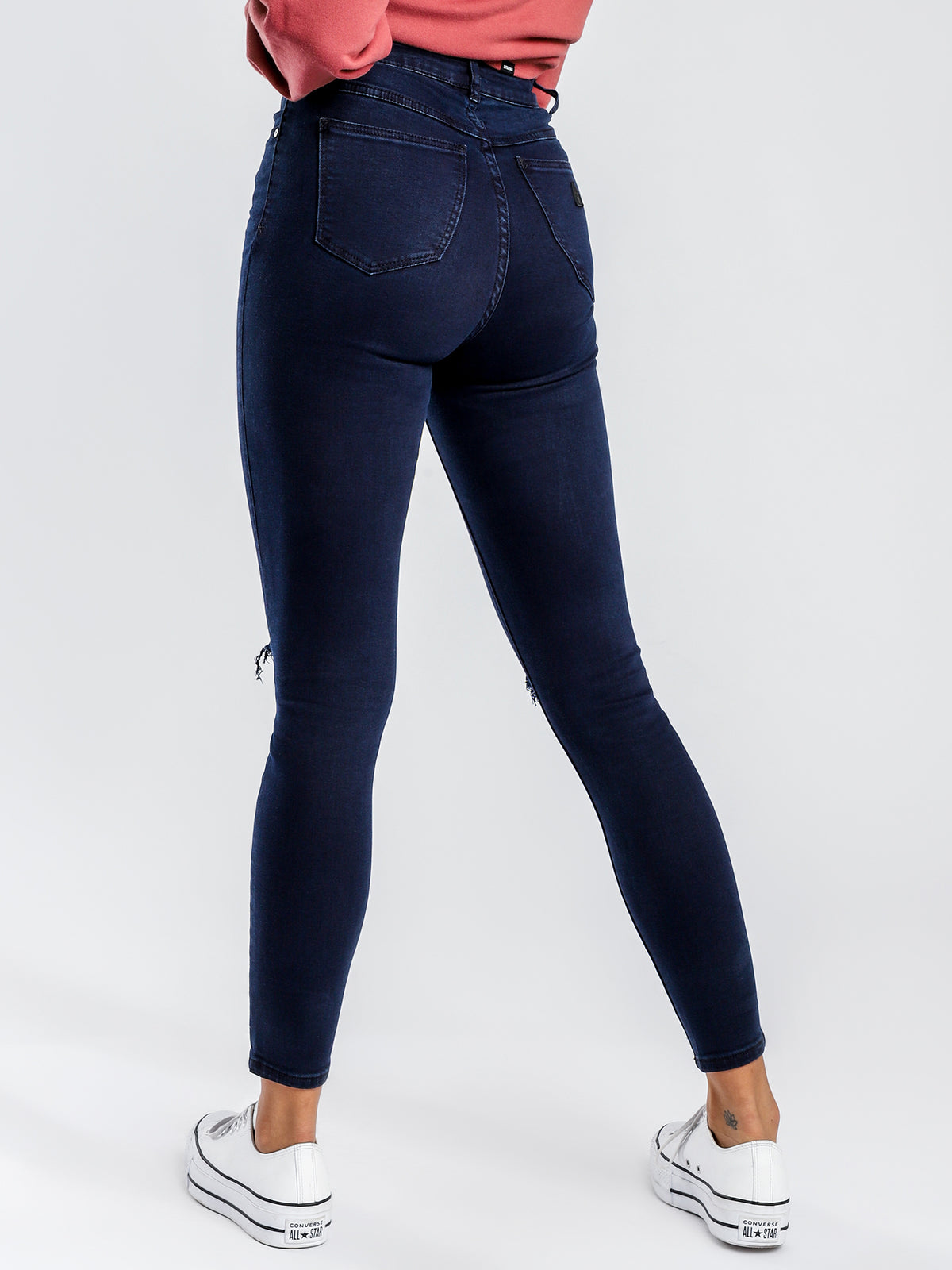 A High Waisted Skinny Anke Basher Jeans in Cherie
