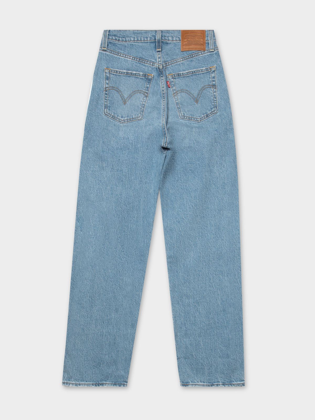Ribcage Straight Ankle Jeans in Samba Done Blue