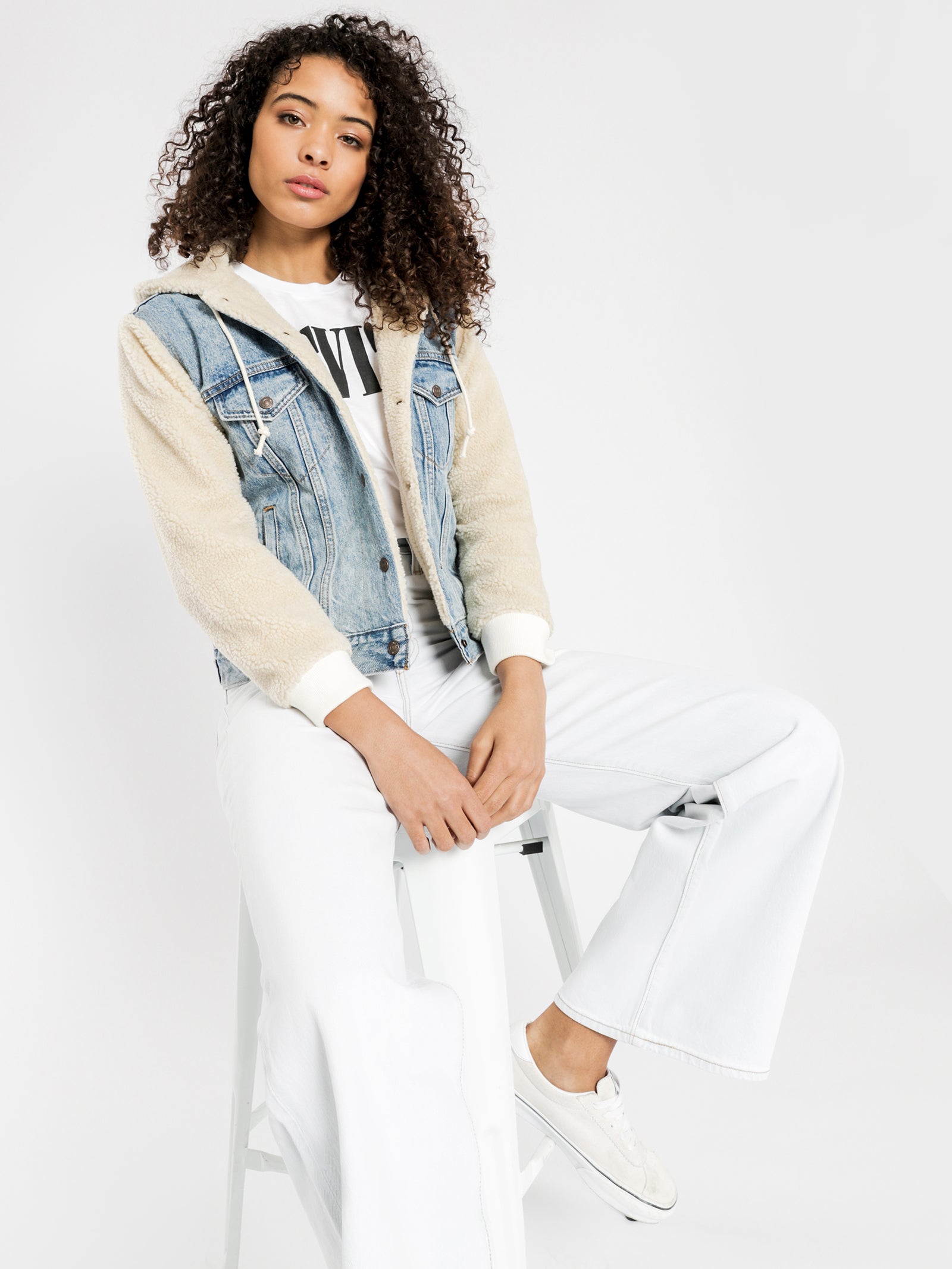 Ex BF Sherpa Trucker Jacket