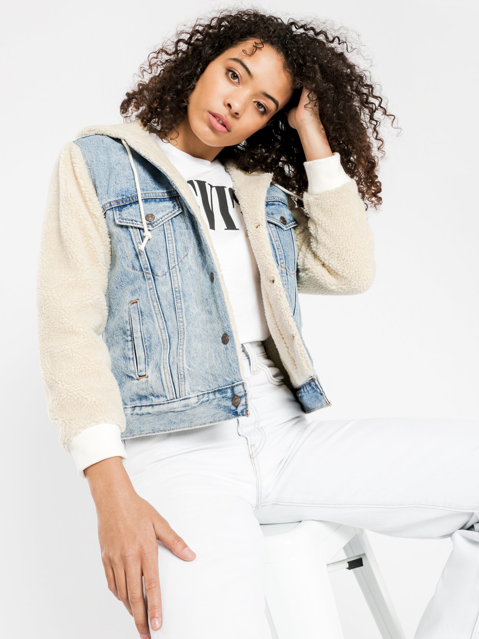 Ex BF Sherpa Trucker Jacket