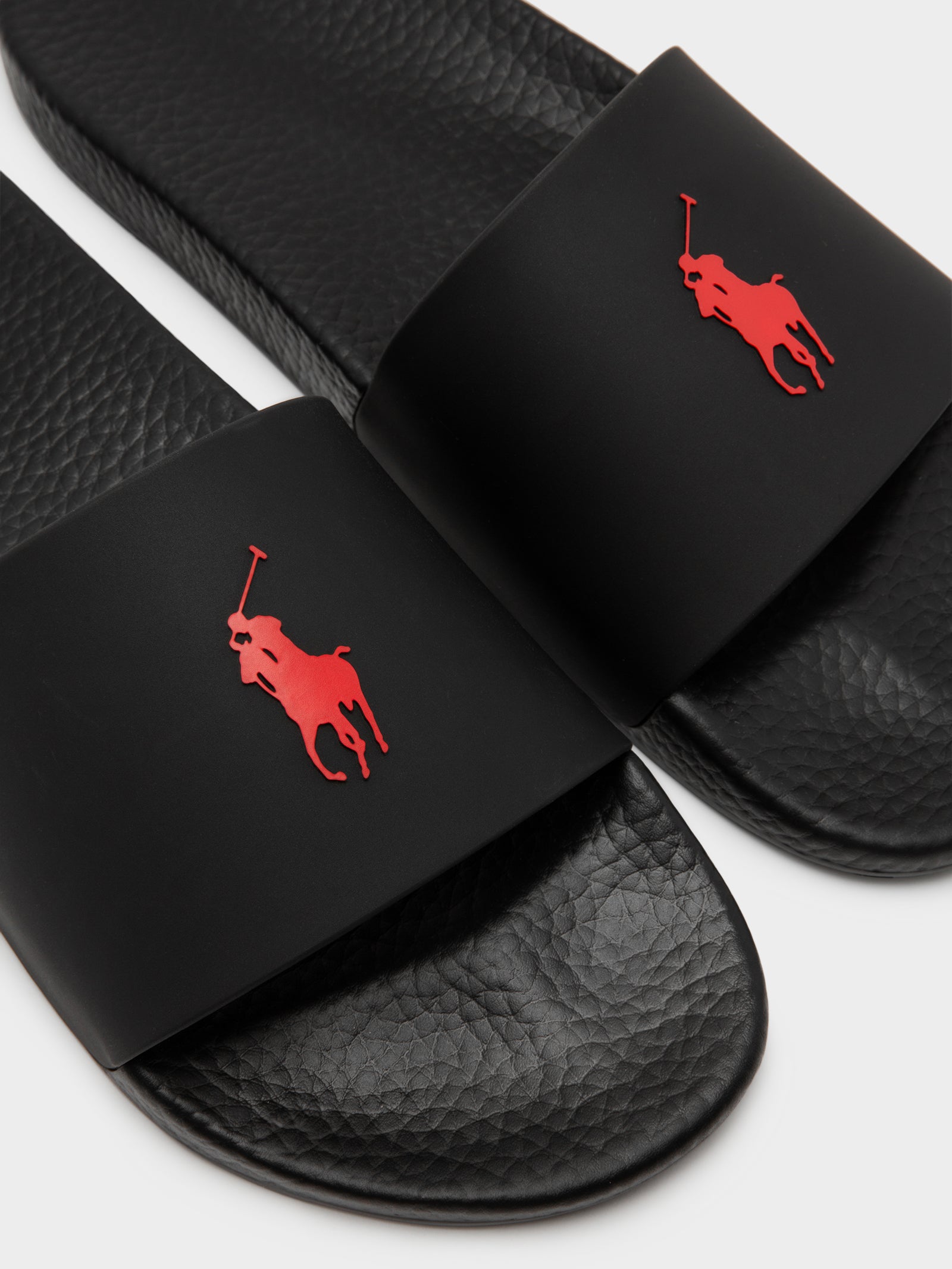 Unisex Polo Sport Slides in Red & Black