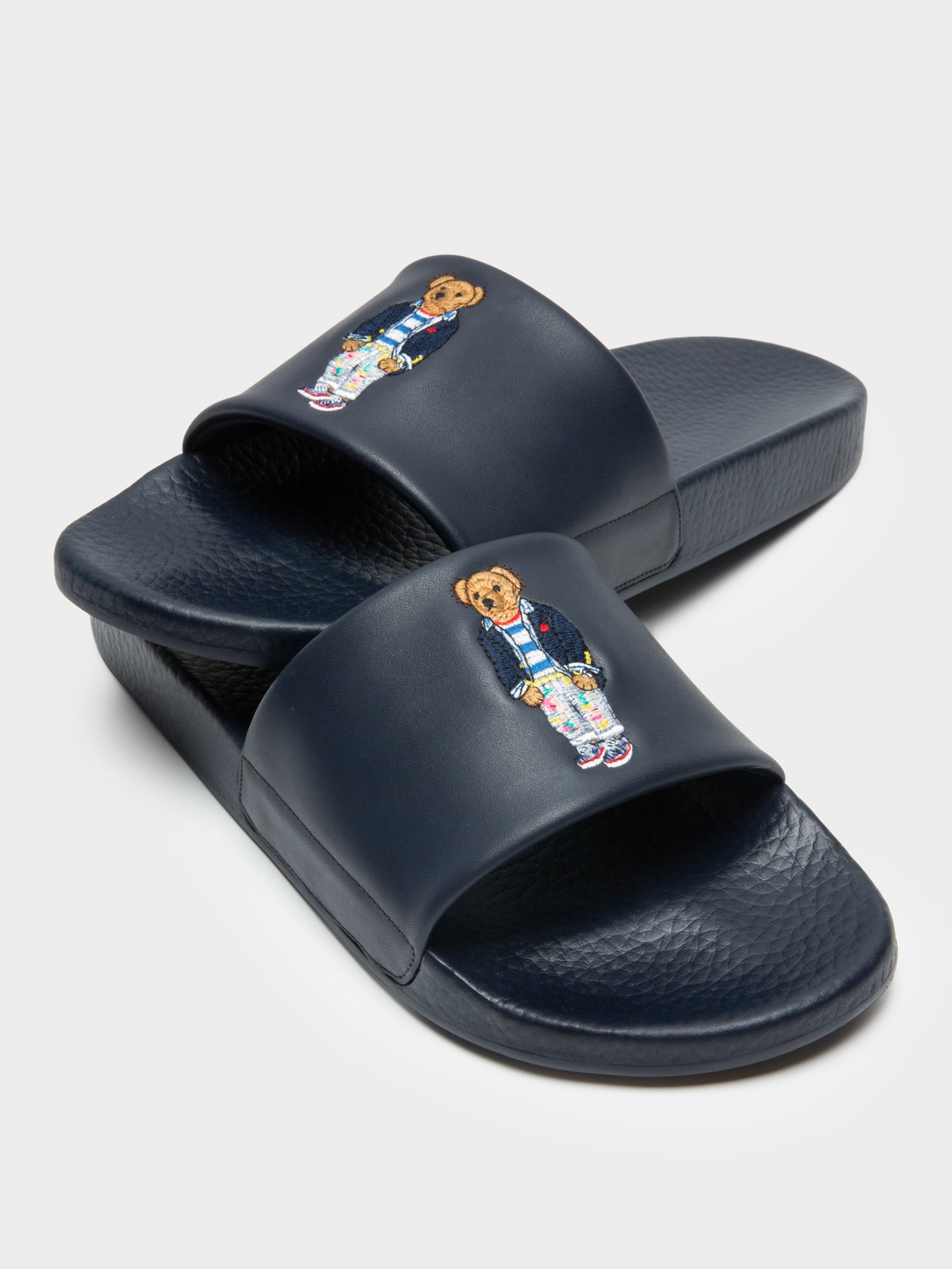 Mens Polo Bear Slides