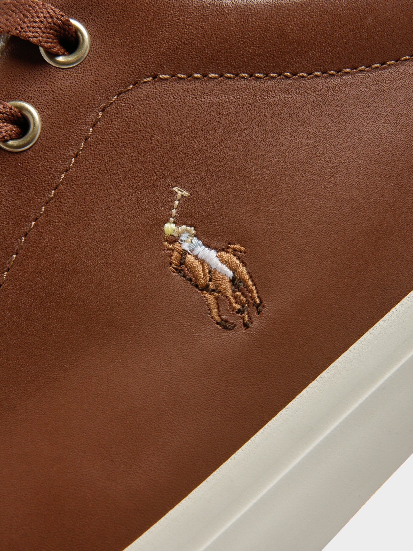 Mens Longwood Vulcanized Leather Sneakers