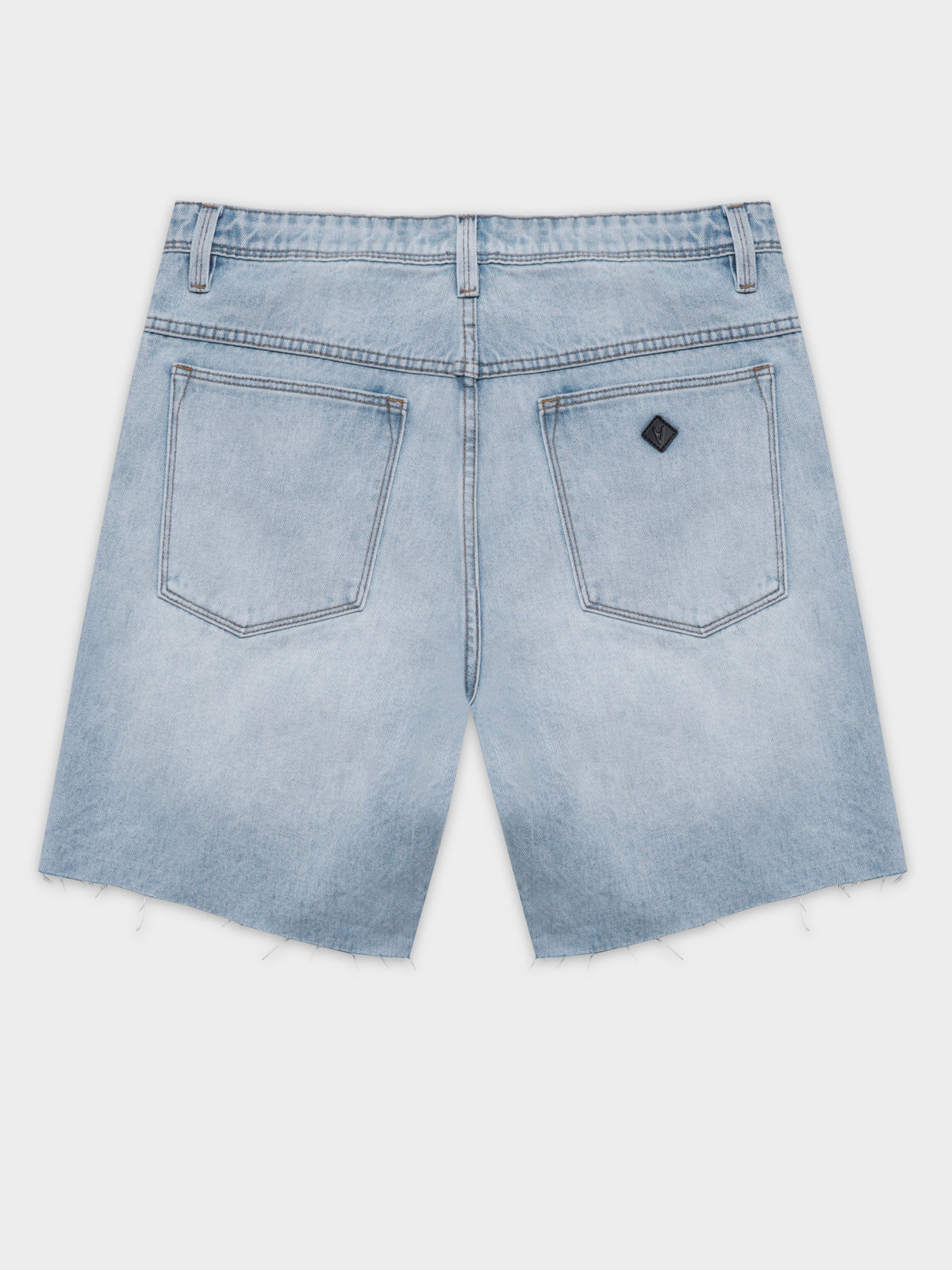 A 90s Straight Shorts in Ice Blue