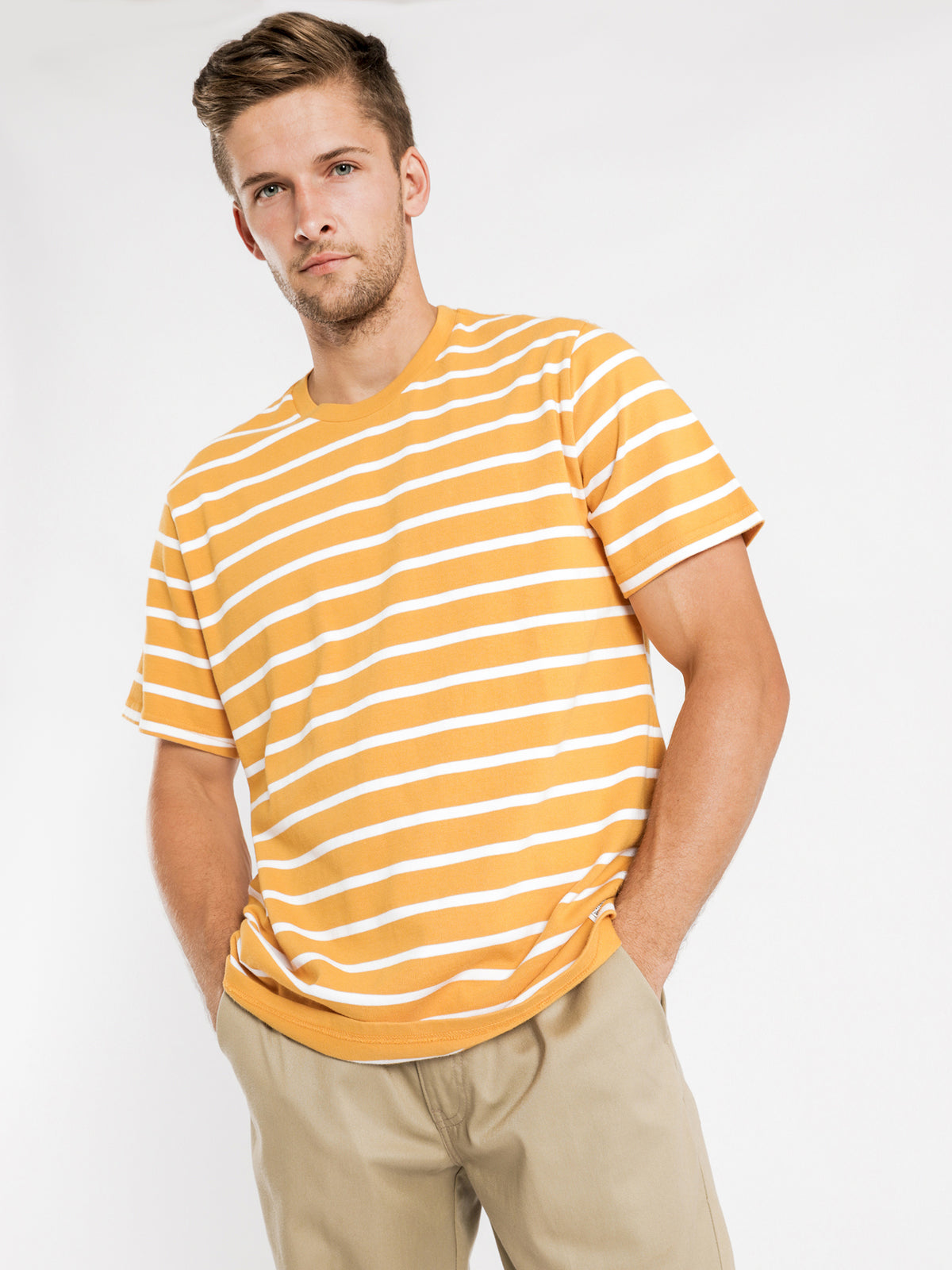 Mighty Relaxed Short Sleeve T-Shirt in Apricot