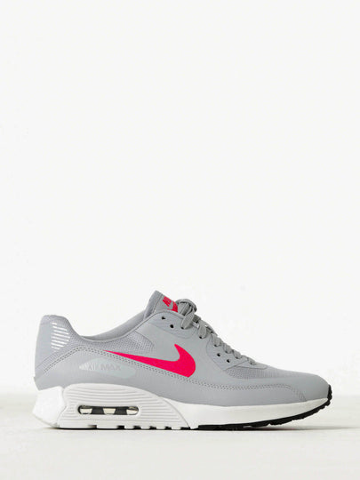 Womens Air Max 90 Ultra 2.0 Sneakers in Grey & Bright Pink