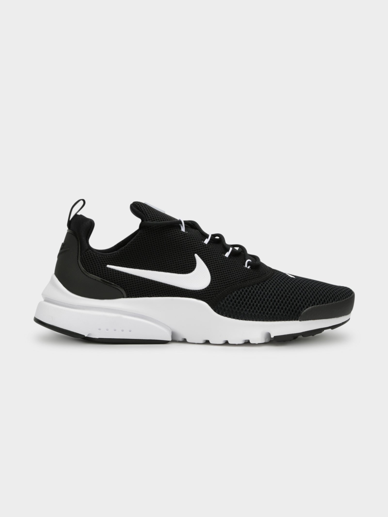 Nike Mens Presto Fly Sneakers Black/White Glue Store