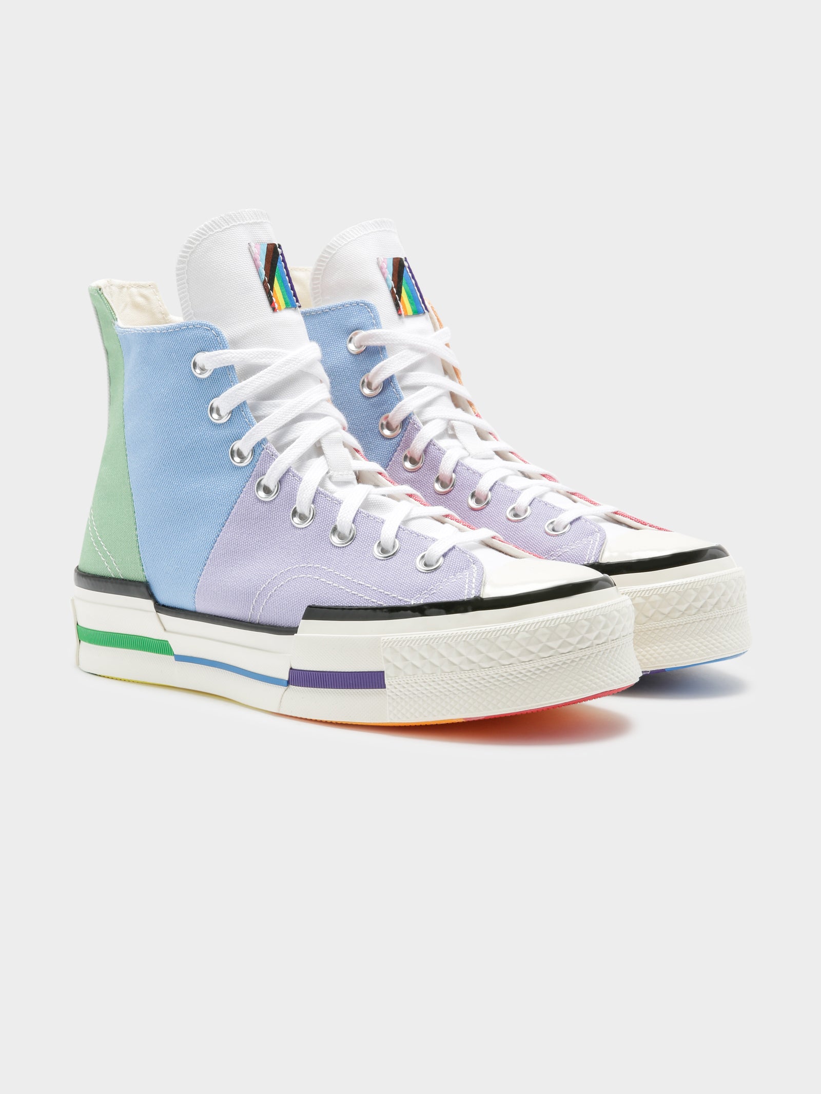 Rainbow Chuck Taylors High Top Converse Unisex Chuck 70 Plus High