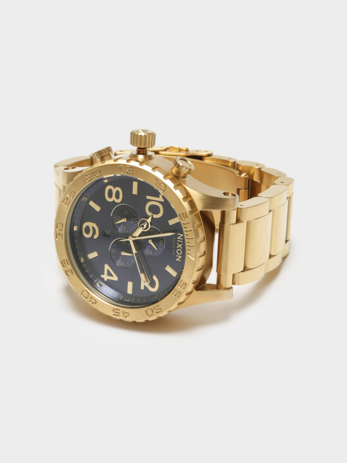 51-30 Chrono Watch in Gold &amp; Navy