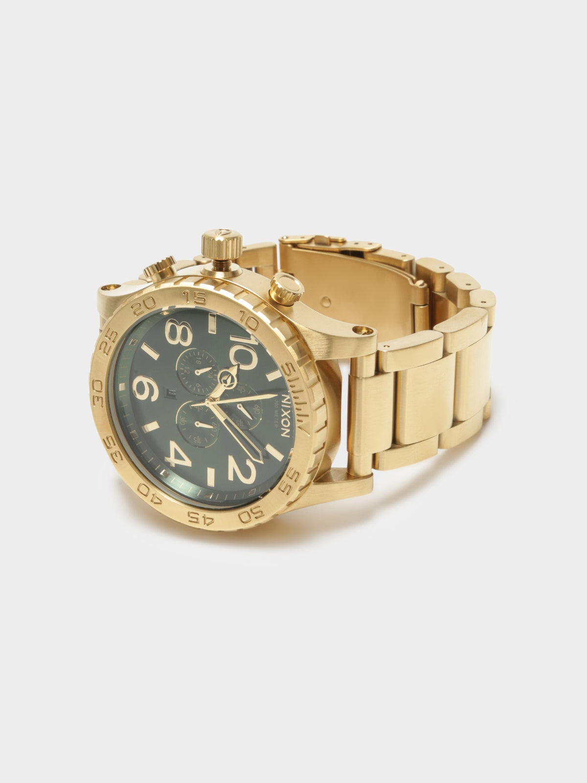 51-30 Chrono Watch in Gold &amp; Green