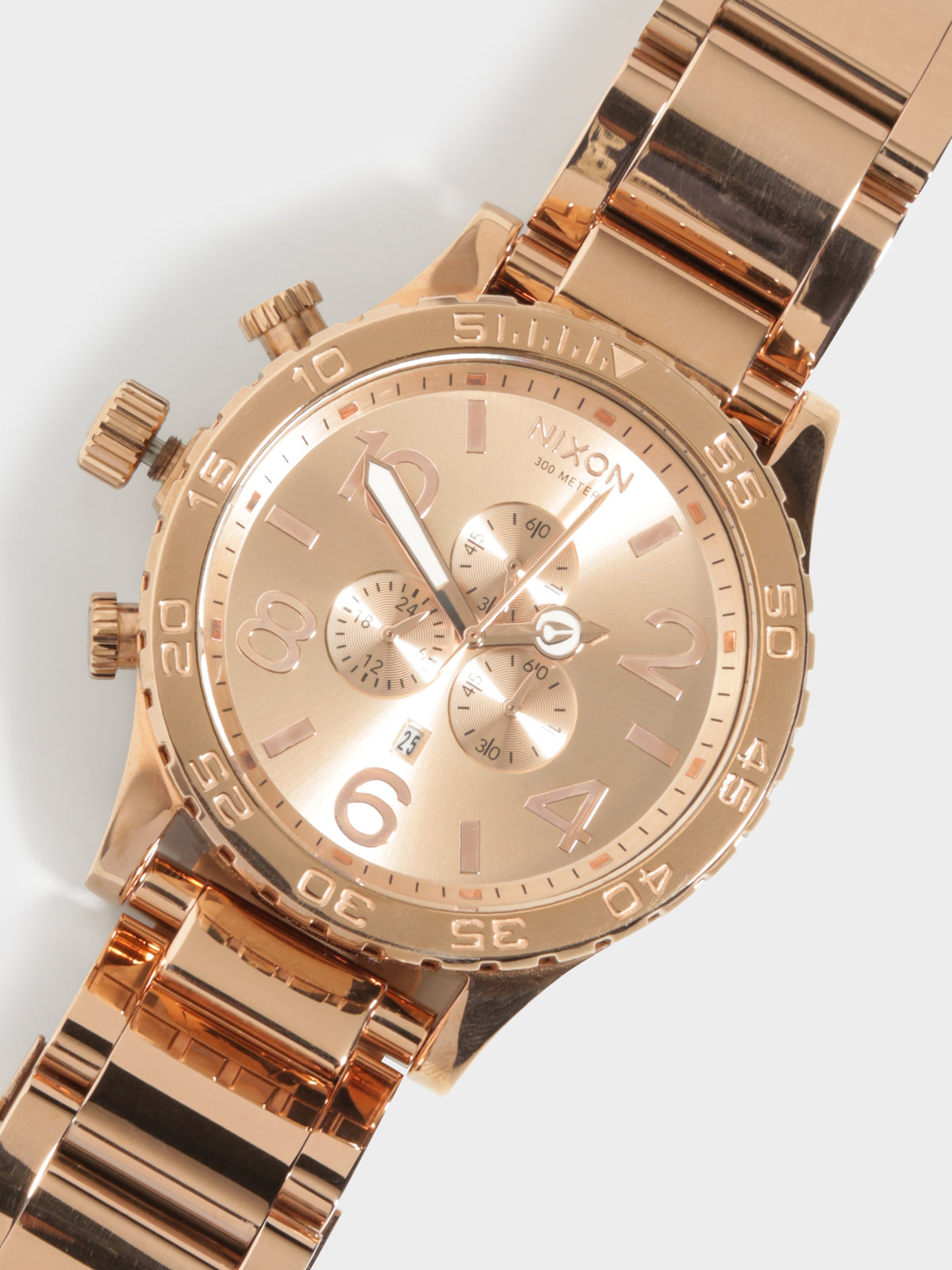 51-30 Chrono 51mm Oversized Chronograph Watch in Rose Gold
