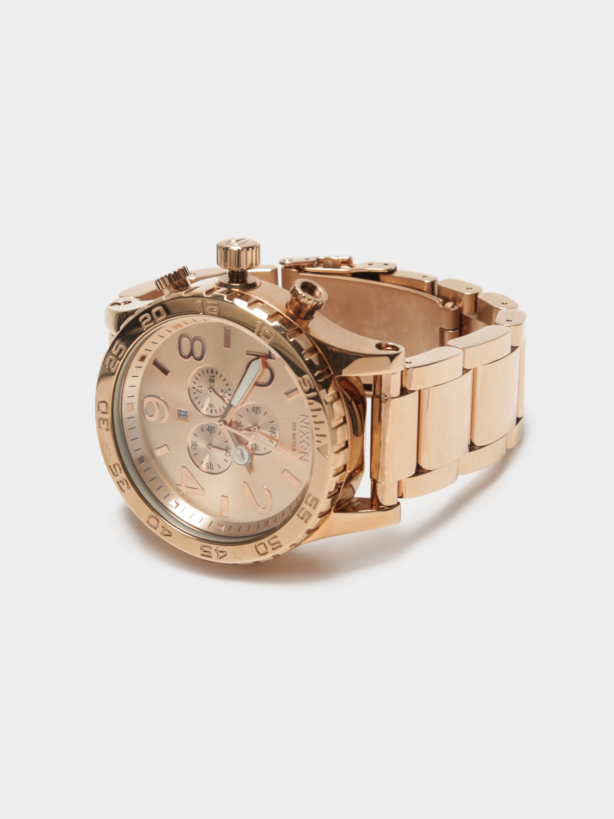 51-30 Chrono 51mm Oversized Chronograph Watch in Rose Gold