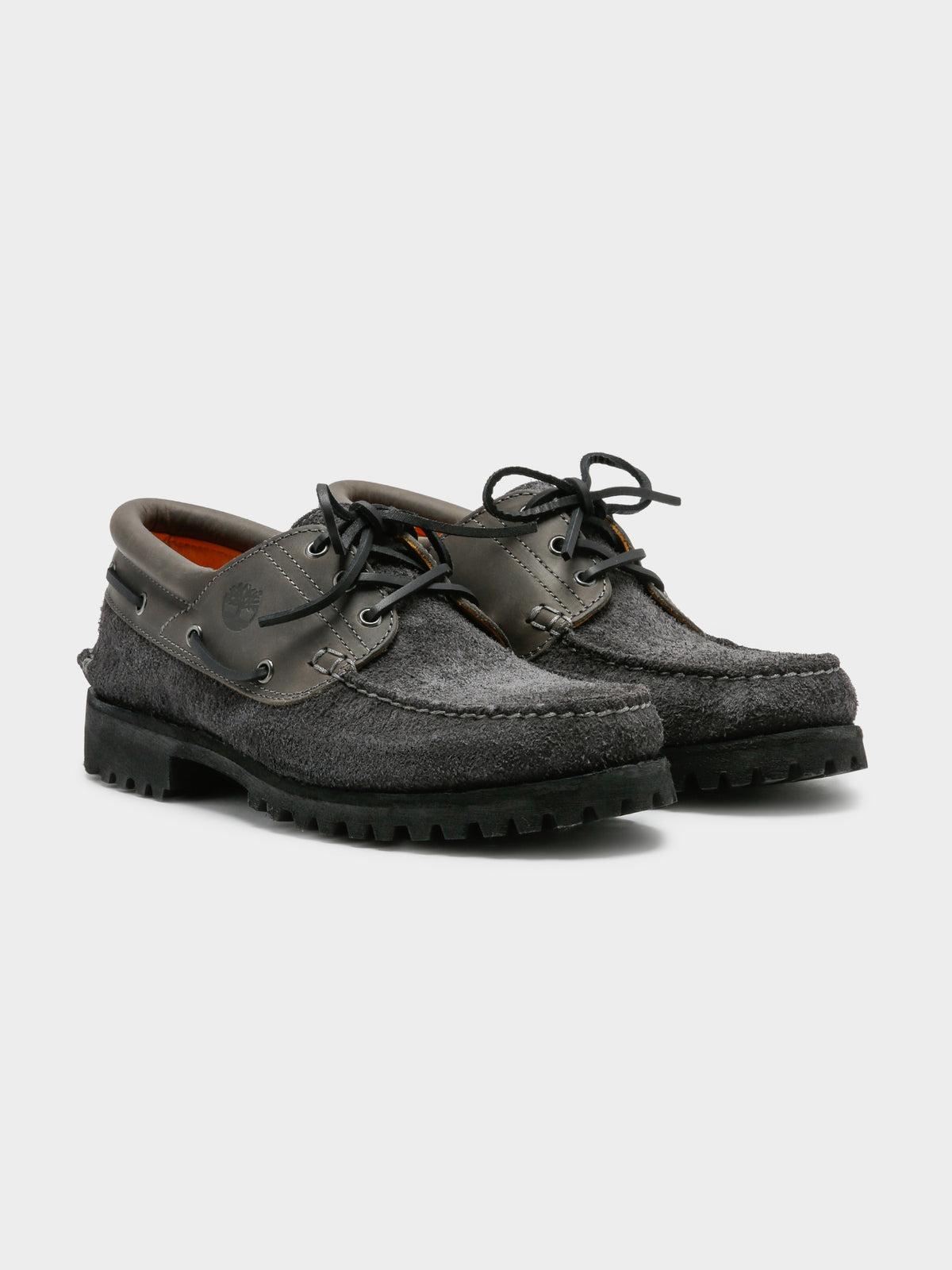 Mens Authentics 3 Eye Boat Shoes in Black