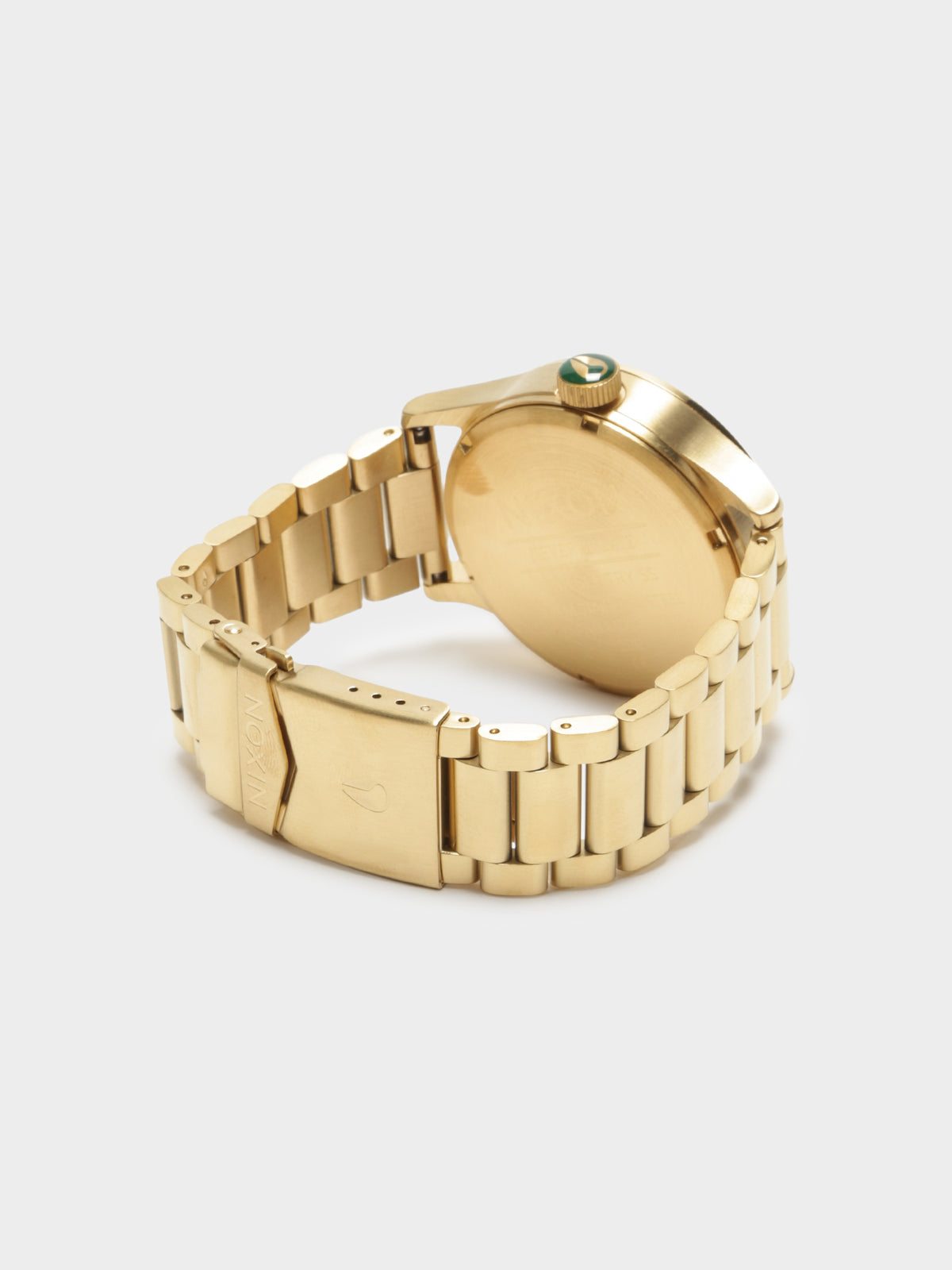 Sentry Stainless Steel Watch in Gold &amp; Green