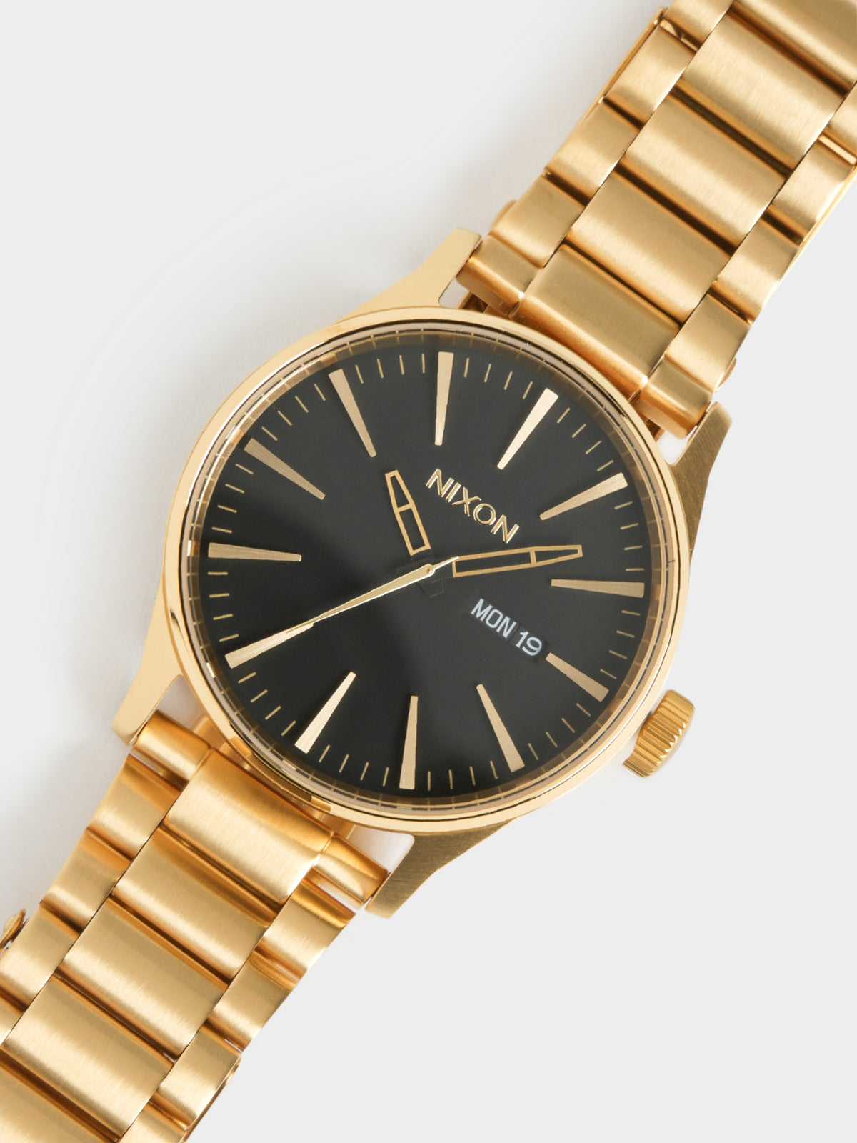Mens Sentry SS Watch in All Gold &amp; Black