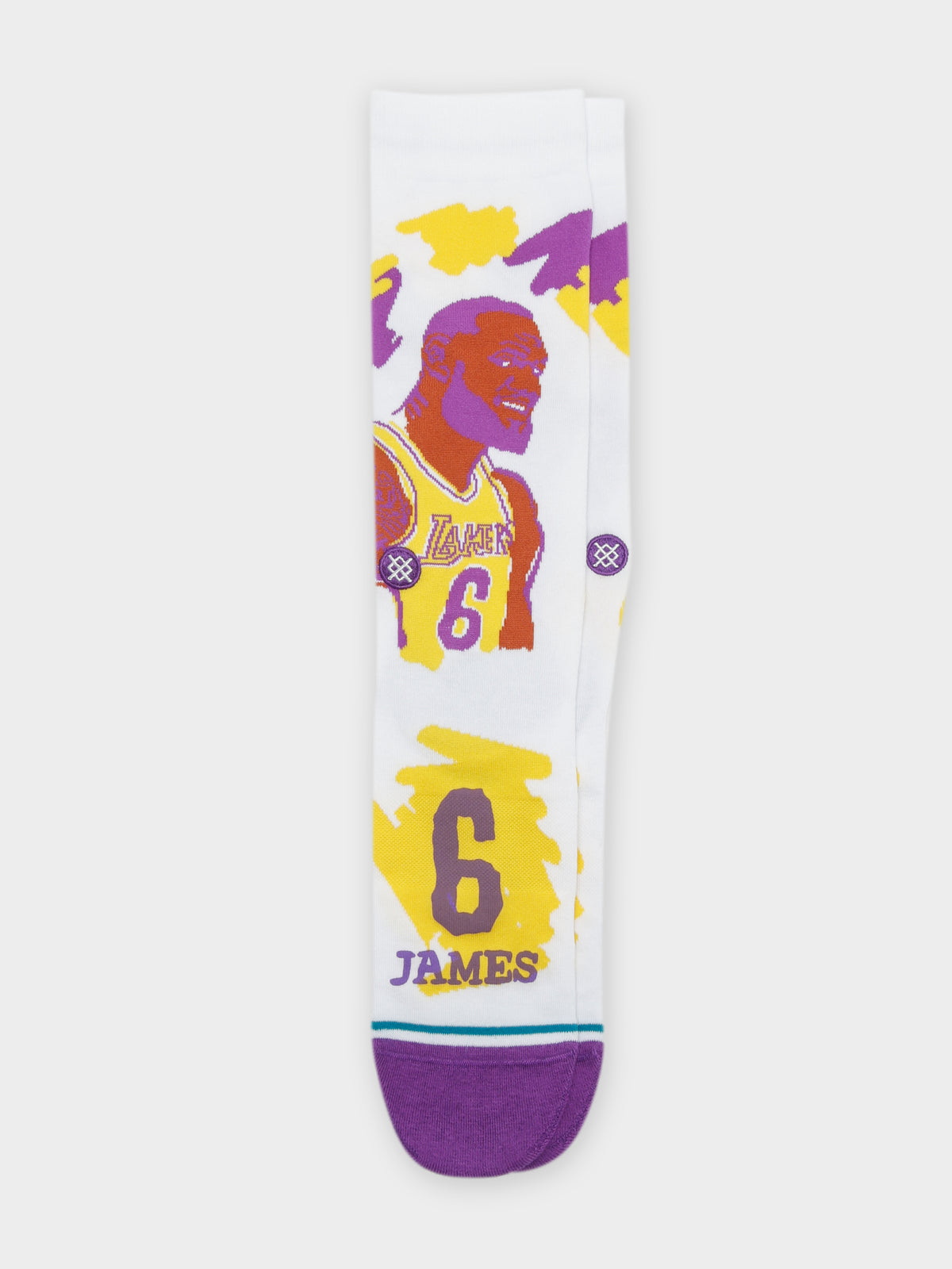 Stance One Pair of Paint Lebron James Crew Socks | Multi