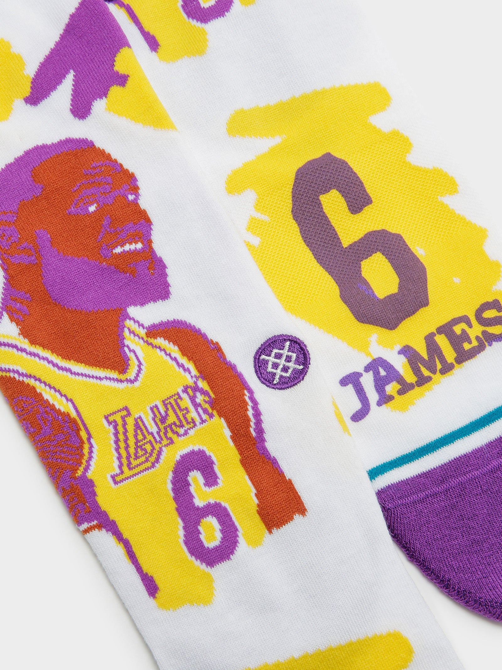 One Pair of Paint Lebron James Crew Socks
