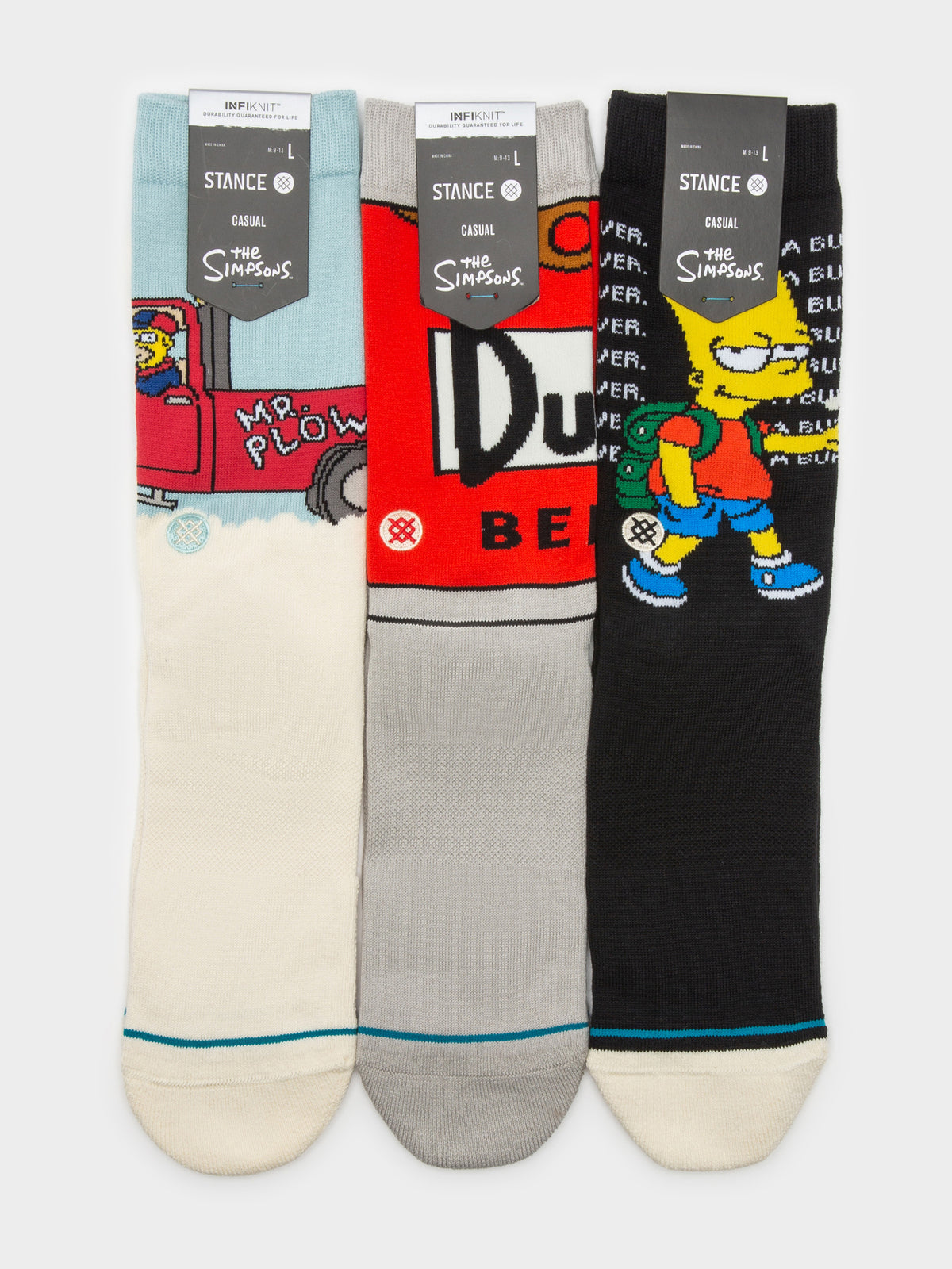 3 Pairs of The Simpsons Socks Box Set