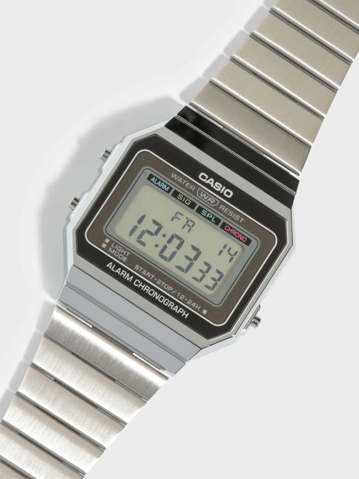 Casio Super Slim A700 Digital Watch | Silver