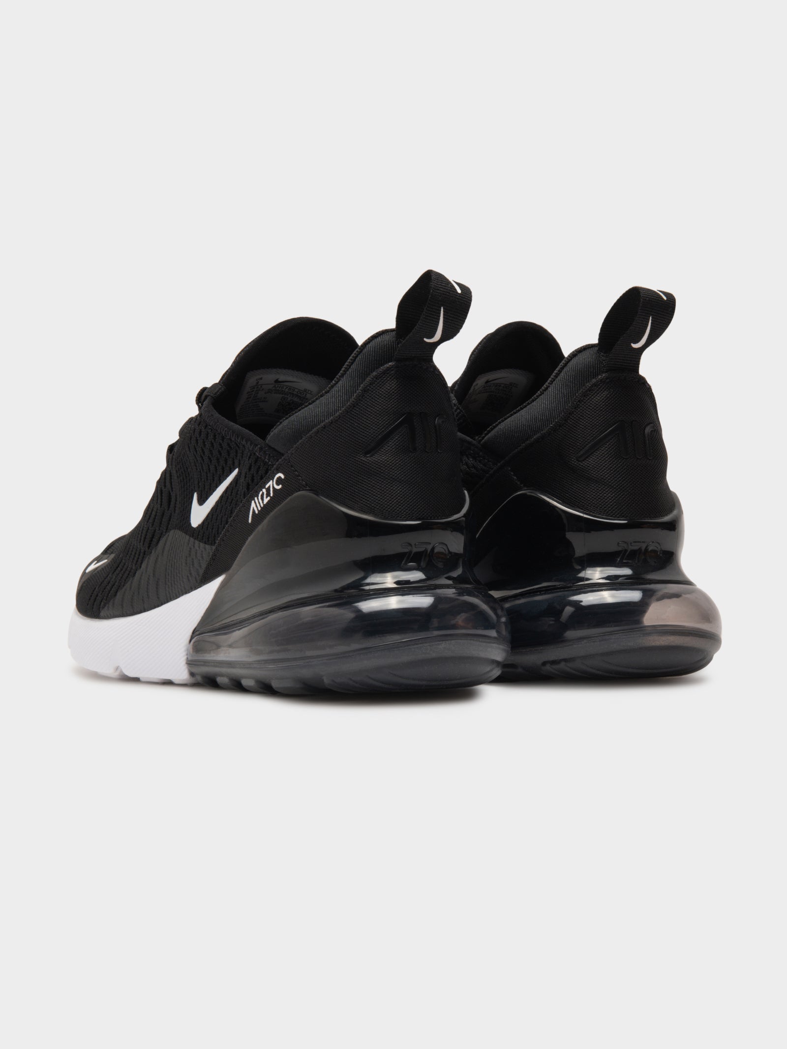 Womens Air Max 270 Sneakers in Black & White