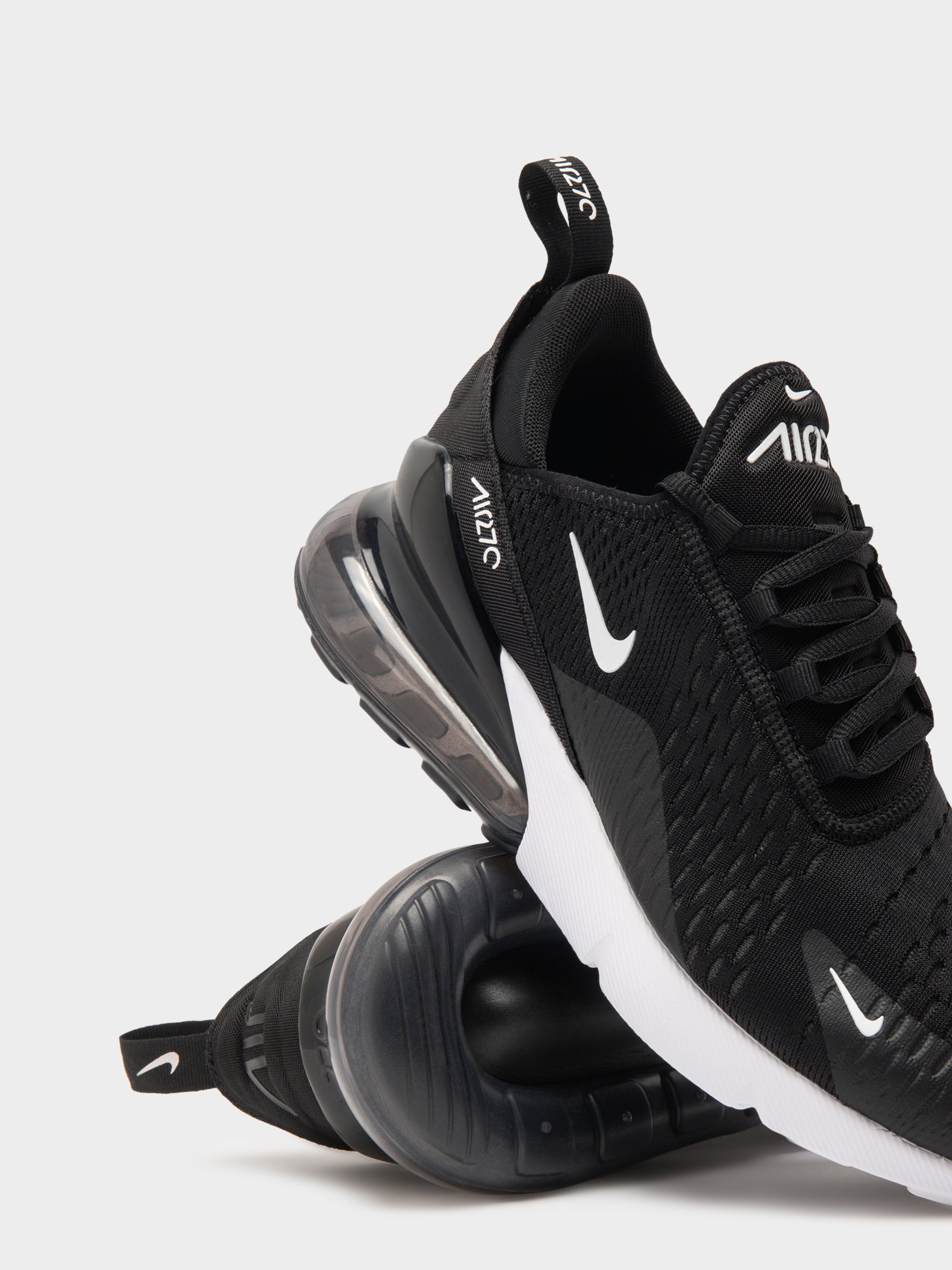 Womens Air Max 270 Sneakers in Black & White