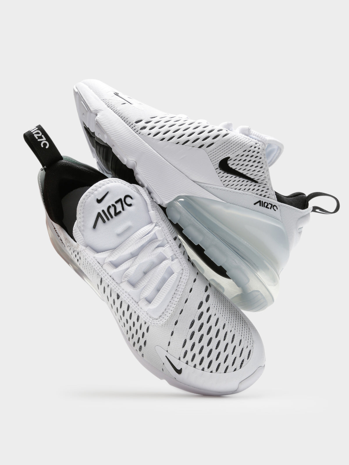 Womens Air Max 270 Sneakers in White &amp; Black