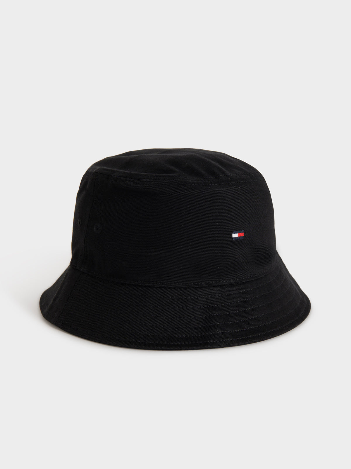 Flag Bucket Hat in Black