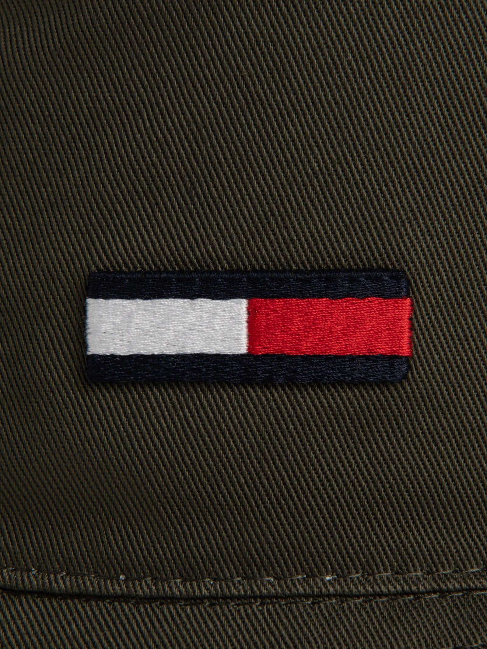 Flag Embroidered Cotton Bucket Hat